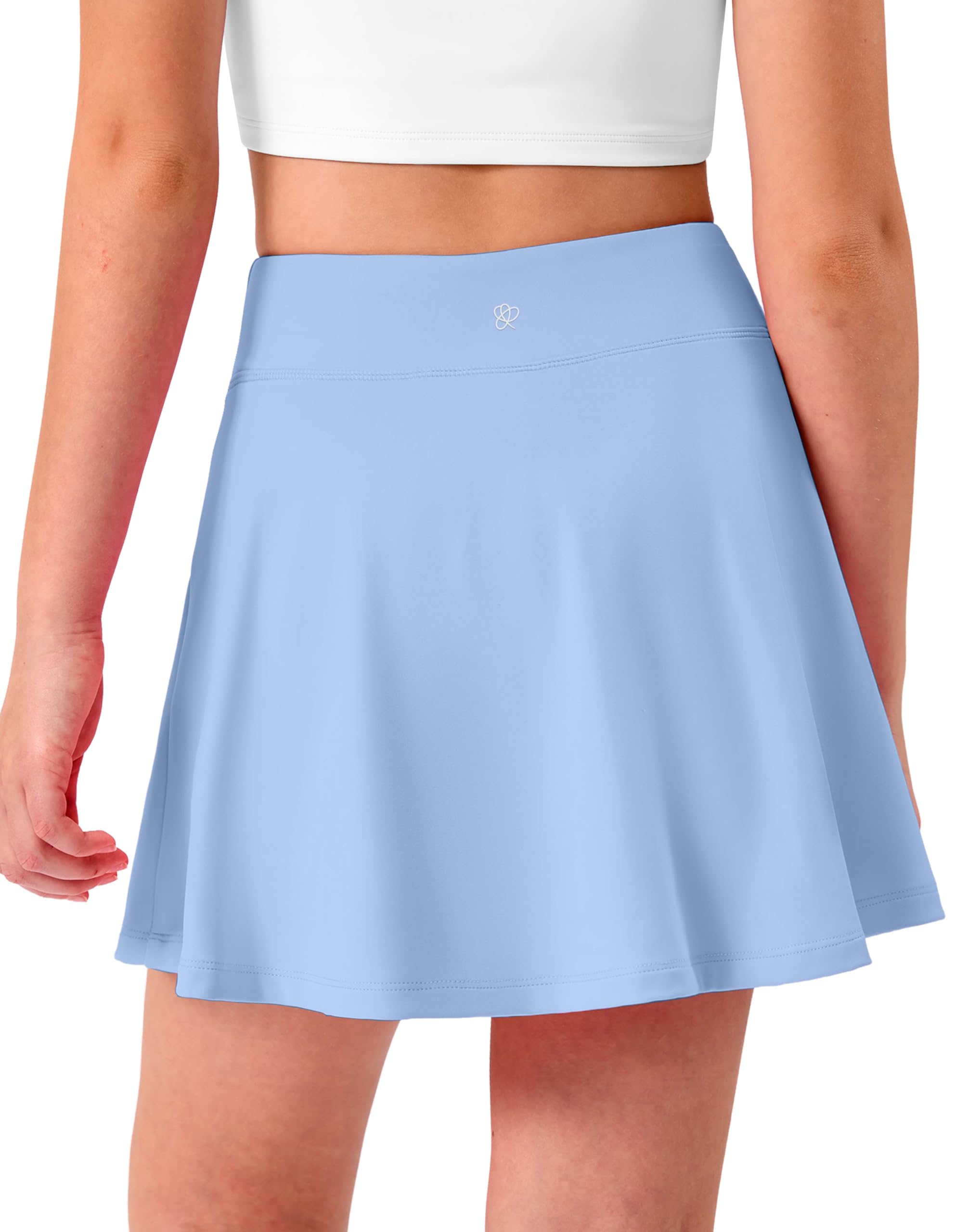 Girls Tennis Skirt with Pockets Pleated Athletic Skort Kids Golf Running School Uniform 2-in-1 Skirts Size 5-15Y
