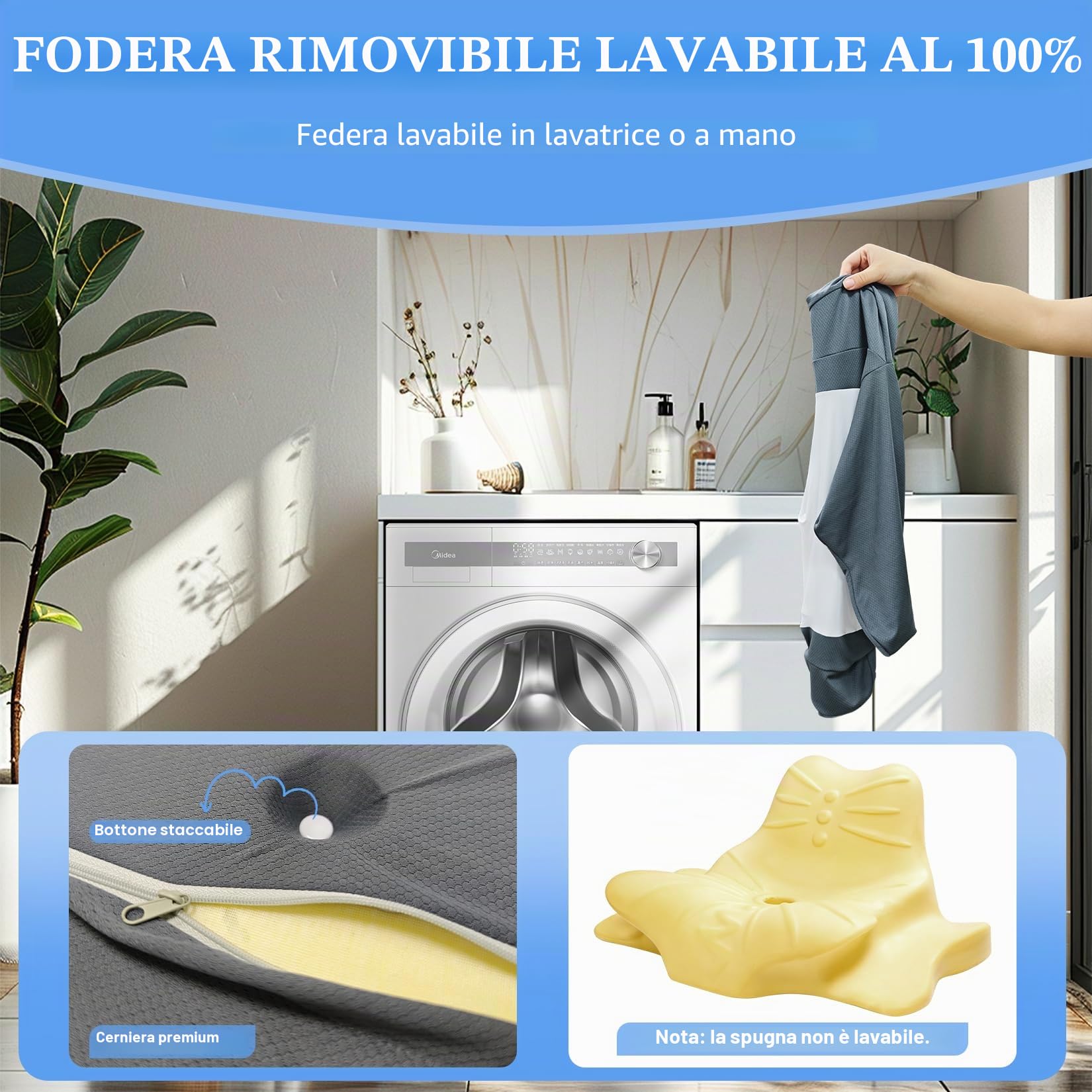 FATIVO Cuscino da Lettura per Letto, Sdraiato, Appoggiato e Prono, Cuscino Cervicale a cuneo per dormire Ergonomico Memory Foam di supporto per mento e schiena su Divano, Letto