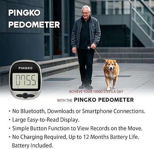 Miniatura 38 de PINGKO Paso/distancia/calorías/contador portátil multifuncional al aire libre del podómetro del deporte Rosa