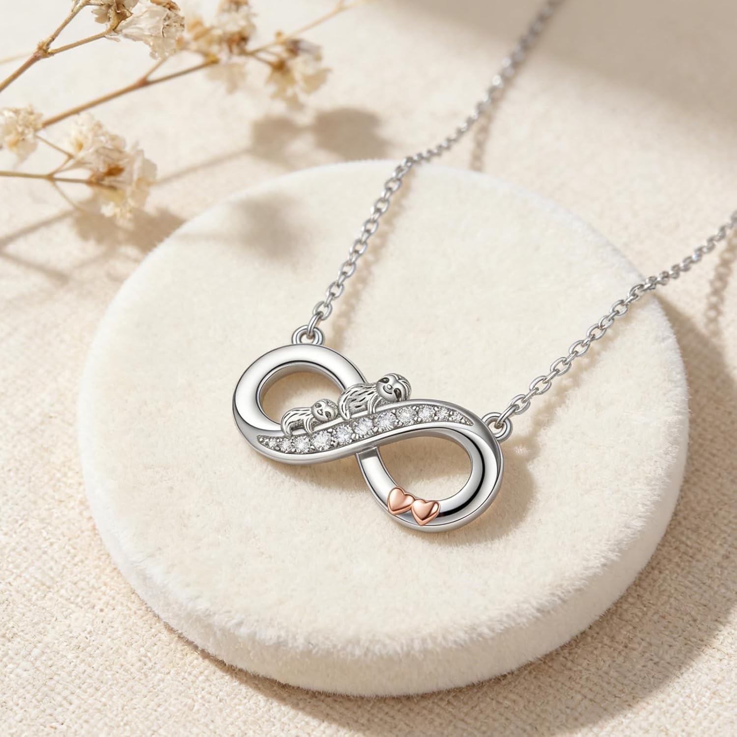 Seiyang Animal Necklace 925 Sterling Silver Cat/Dog/Elephant/Rabbit/Owl/Phoenix Pendant Necklace Animal Christmas Jewelry Gifts for Women Mom Her
