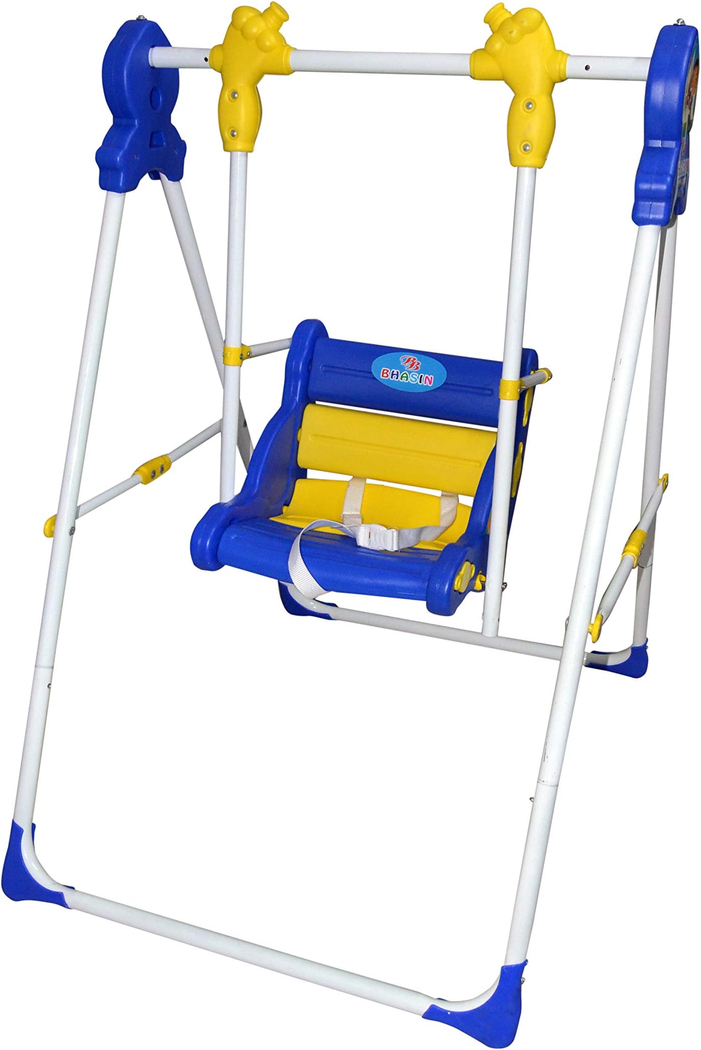 Kids Garden Swing for Indoor Outdoor Area-Iron Body (Blue)