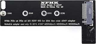 HRUIYL M.2 NGFF M-Key NVME SSD Converter Card Adapter for 2014 MacBook Mini A1347 MEGEQ2 MEGEN2 MEGEM2 NVME SSD