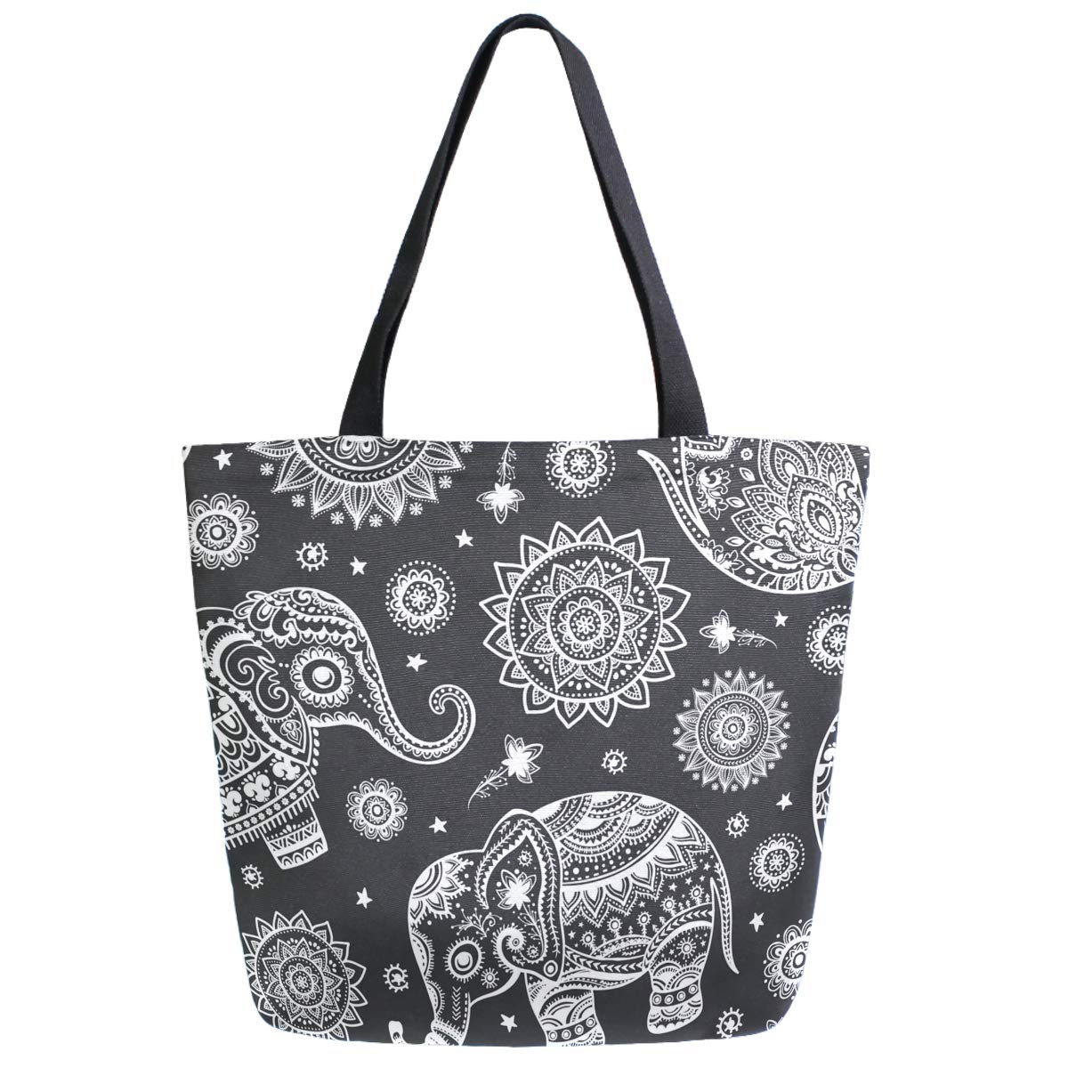Stylish Cute Pattern Extra Large Shoulder Tote Bag for Beach Travel Weekender Gym Grocery Shopping