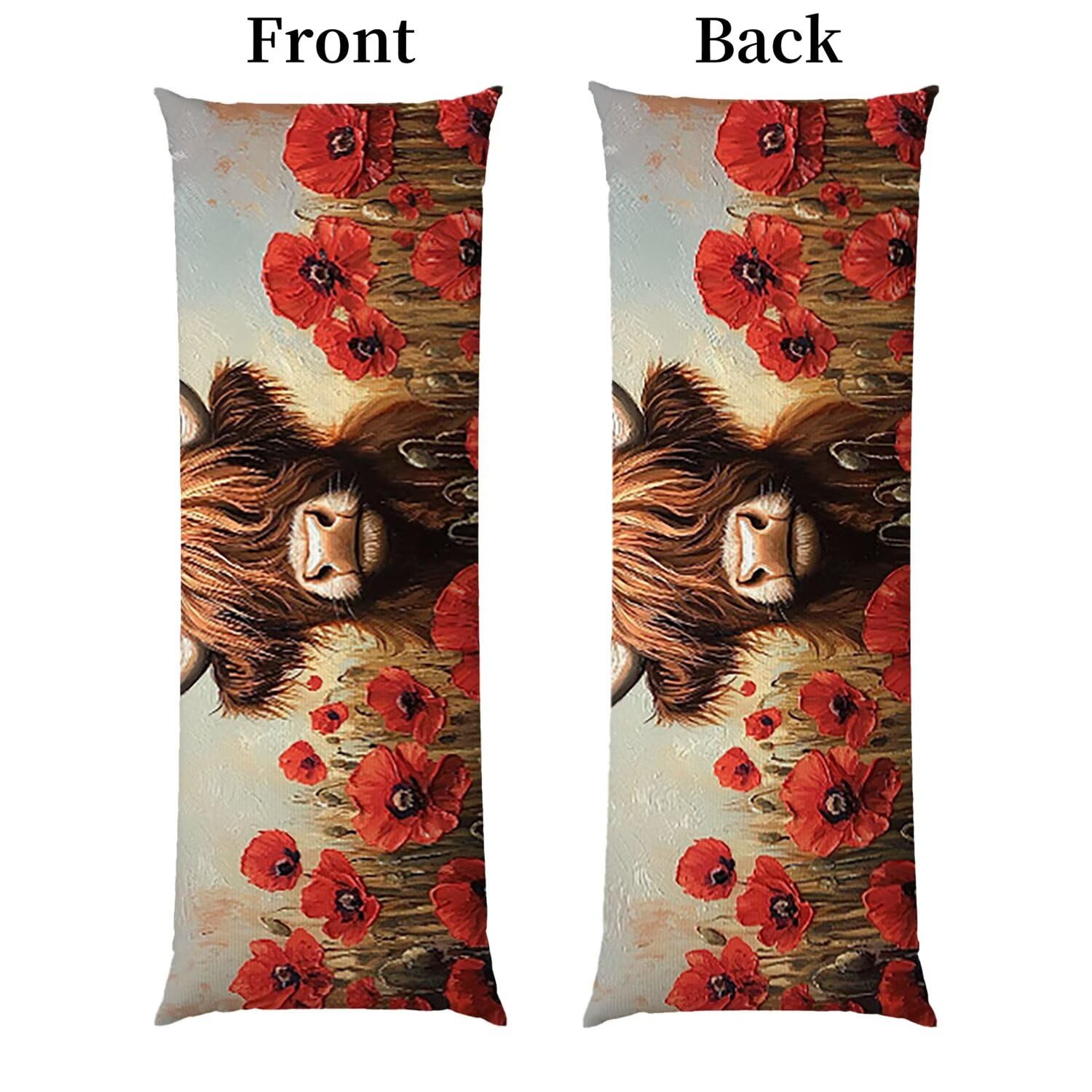 Poduszka do ciała Ciąża 160 x 50 cm, ergonomiczne podparcie całego ciała, poszewki na poduszki do karmienia piersią i ciążą z aksamitną poszewką, na plecy, brzuch i nogi (Papaparo bydlęcy) P-731