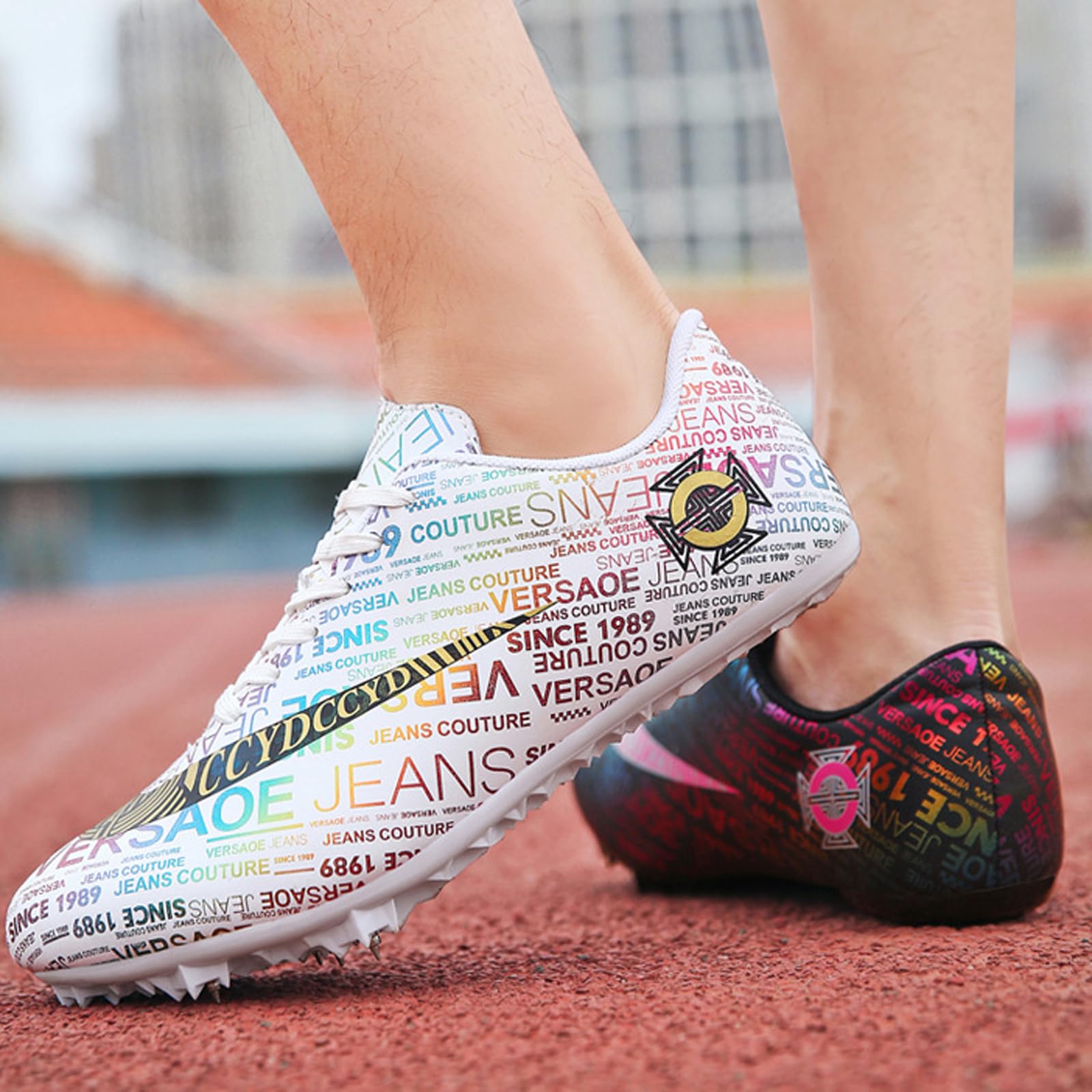 picos de atletismo,Clavos de Running,Ligero Transpirable Zapatillas Deportivas Profesionales,CóModas,Antideslizantes,Zapatillas de Entrenamiento,8 Clavos,para Hombre,Mujer,Junior,para Pista