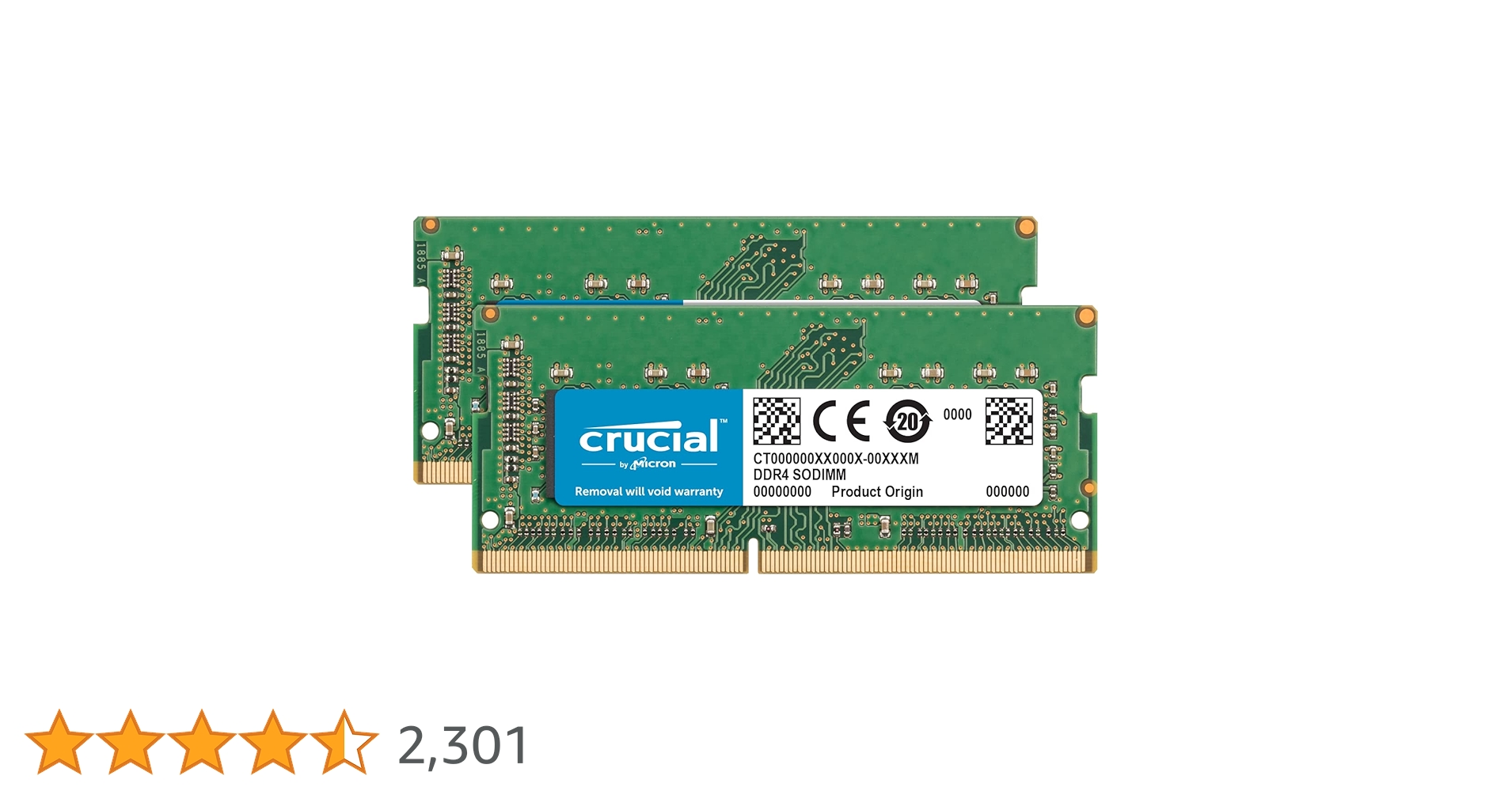 Crucial RAM CT2K16G4SFRA266 32GB Kit (2x16GB) DDR4 2666MHz CL19 Laptop Memory Crucial RAM CT2K16G4SFRA266 32GB Kit (2x16GB) DDR4 2666MHz CL19 Laptop Memory