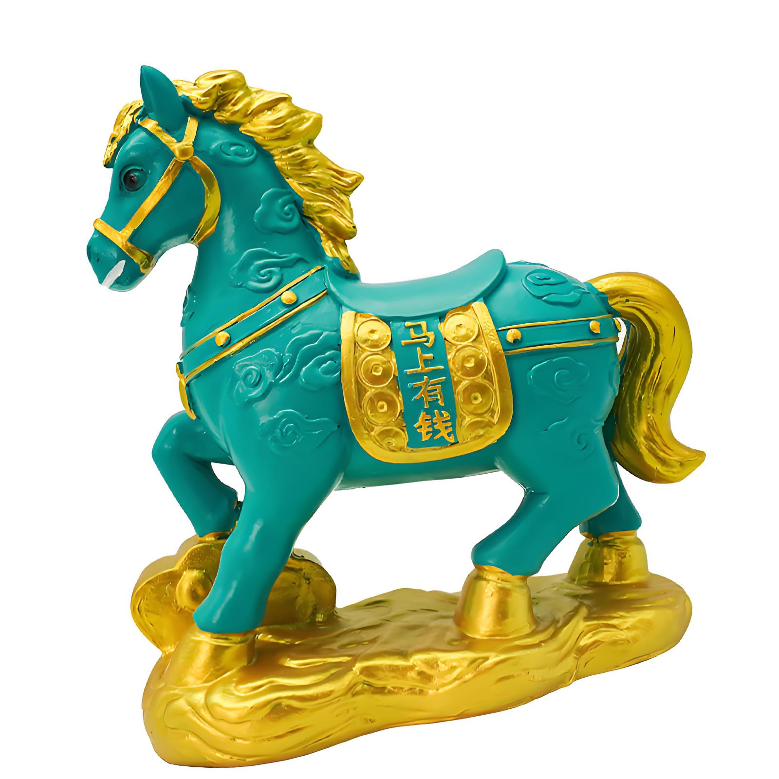 Creative Money Saving Container with Lucky Horses Shape Resin Piggy Banks Lucky Horse Box Coin Holders Desktop Box