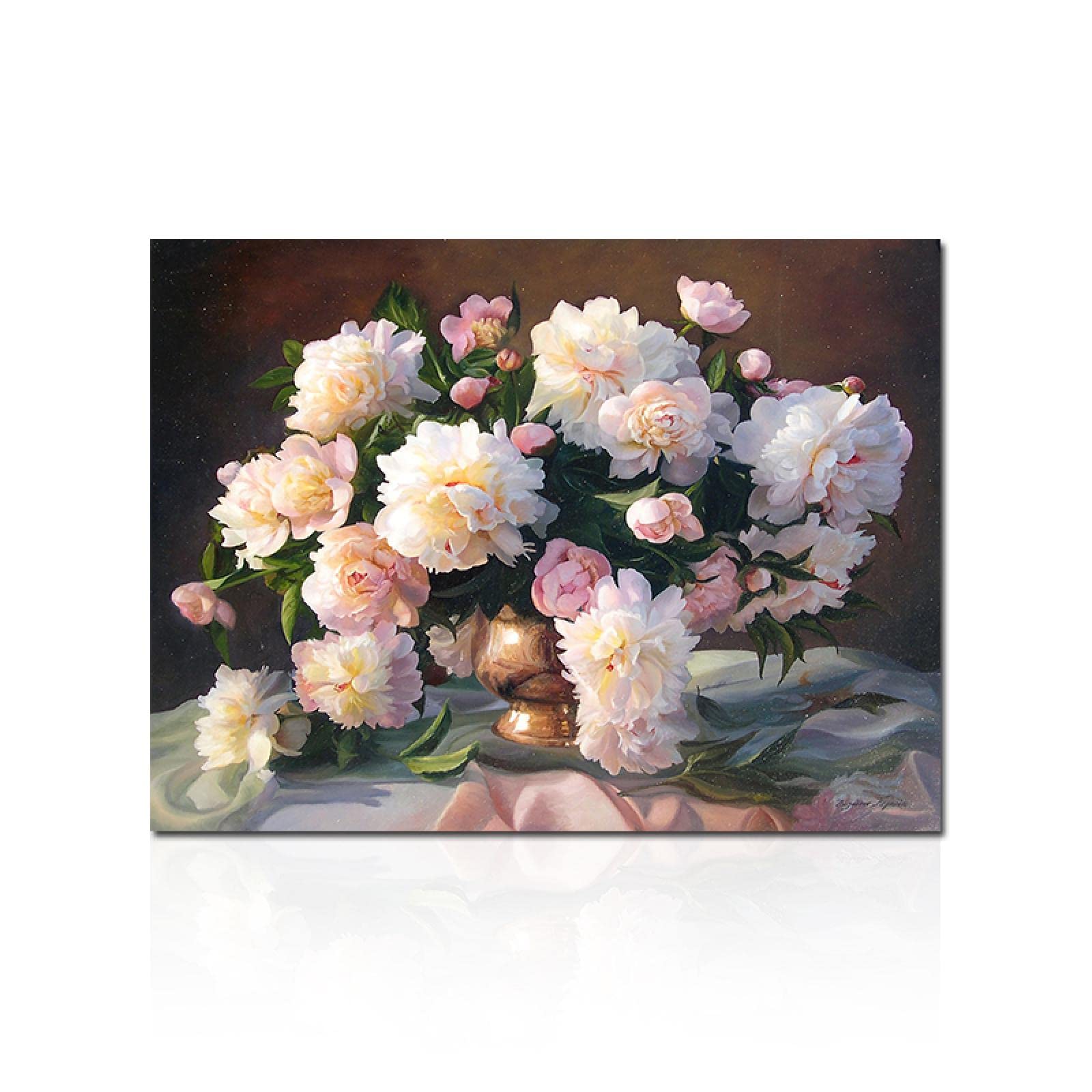 Abstrakcyjny kwiatowy obraz na ścianę. Plakat z pięknymi kwiatami. Ponadwymiarowa sztuka ścienna. Nowoczesne obrazy do dekoracji salonu. 30 x 42 cm (11,8 x 16,5 cala) bez ramy