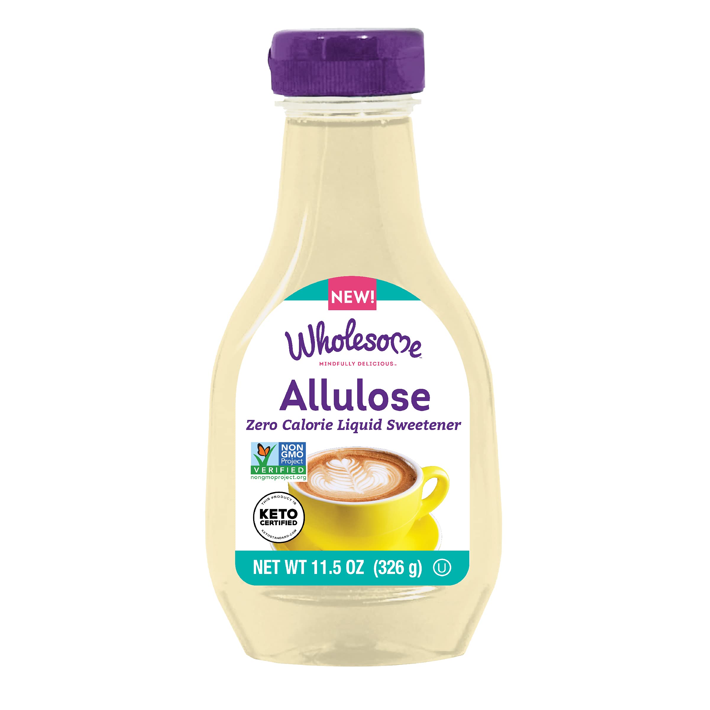 Wholesome Sweeteners Allulose Syrup, Zero Calorie Liquid Sweetener, No