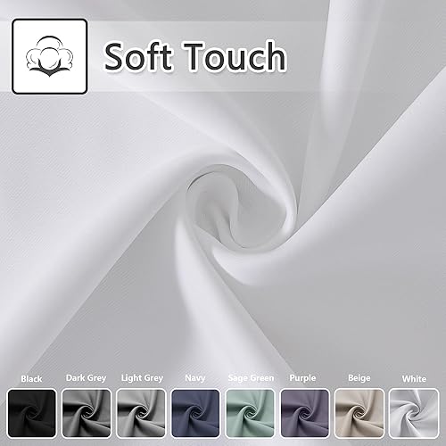 Miniatura 6 de Cortinas de puerta para privacidad de puerta, cortinas blancas con ojales para dormitorio, cortina de ventana de puerta, cortinas de aislamiento