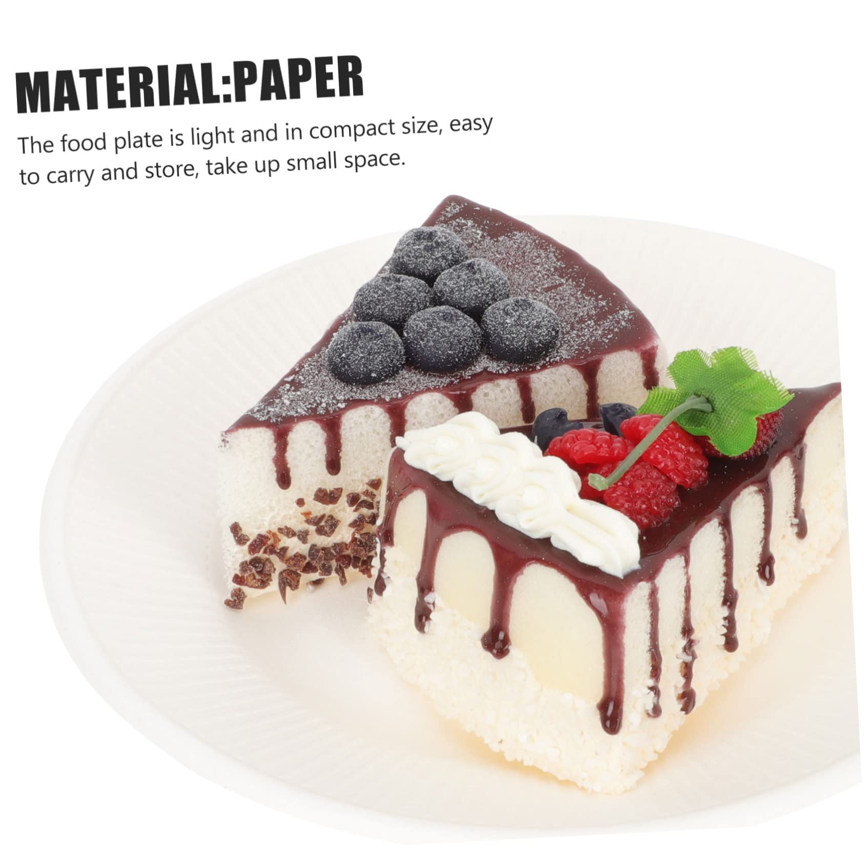 Vaguelly 50 pezzi Piatti Biodegradabili per e Matrimonio Piatti Usa e Getta per Picnic e Bbq per DIY Resistente e Non Deformabile