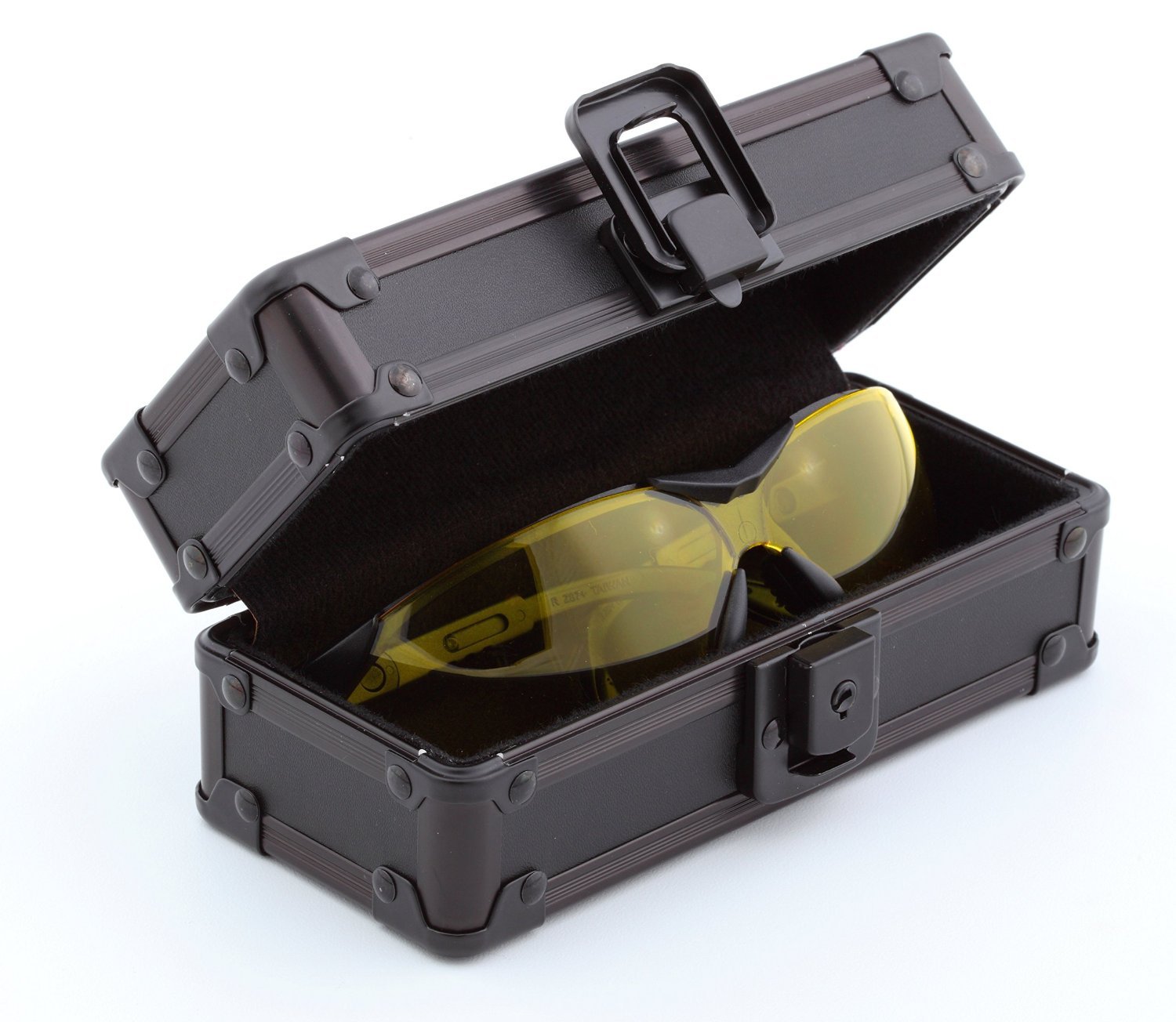 Amazon.com: Vaultz Locking Sports Sunglass Case, Tactical Black