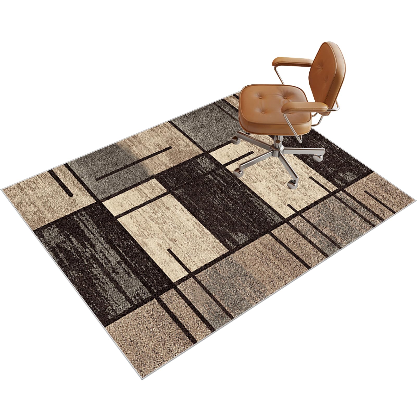 Floor Mat for Office Chair, Office Chair Mat for Hardwood Floor, Non Slip Gaming Computer Chair Mat, Carpet Protector Chair Mat, Multi-Purpose Floor Protectors for Rolling Chairs 140 x 160 cm