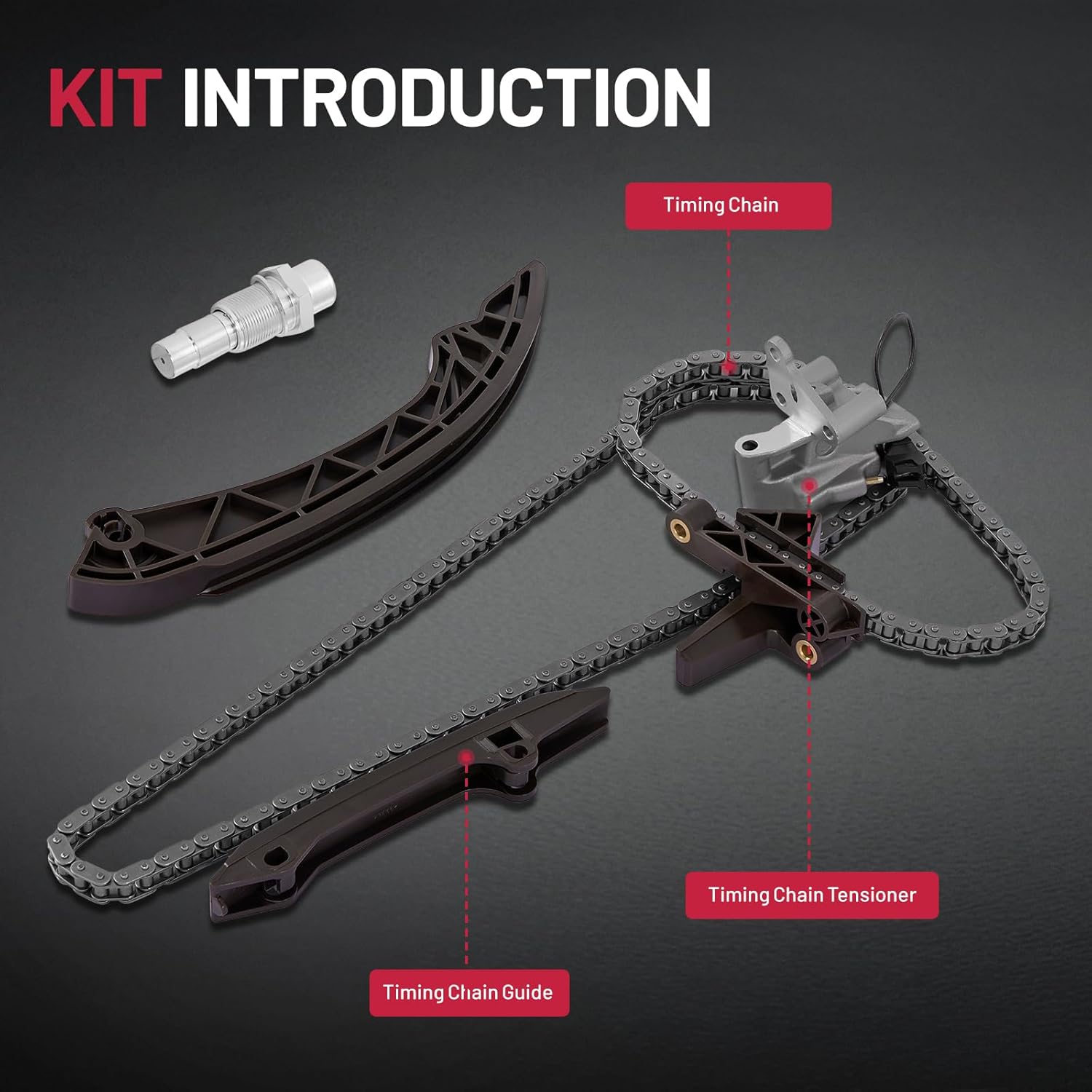 BDFHYK Engine Timing Chain Kit with Tensioner Compatible with BMW 1997-2006 X3 X5 Z3 Z4 M3 323Ci 325Ci 328Ci 330Ci 325xi 330xi 323i 325i 328i 330i 525i 528i 530i for 2.5L 2.8L 3.0L 3.2L L6 Engines