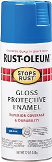 Rust-Oleum 7724830 Stops Rust Spray Paint, 12 oz, Gloss Sail Blue