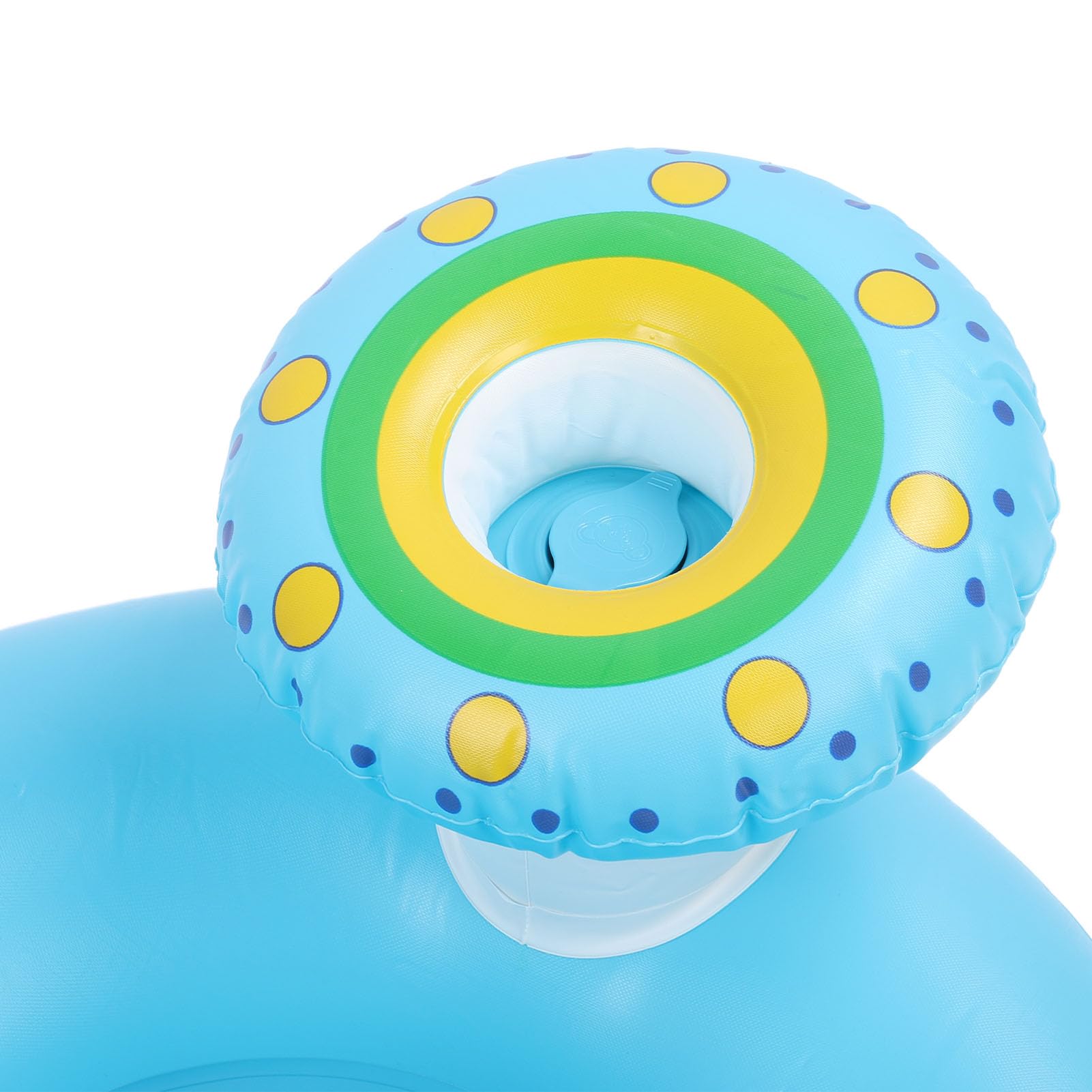 Aufblasbarer Babystuhl mit Sicherer Rückenstütze Zum Baden, Spielen, Füttern – Tragbares Baby für Neugeborene und Kleinkinder – PVC-Material Blau
