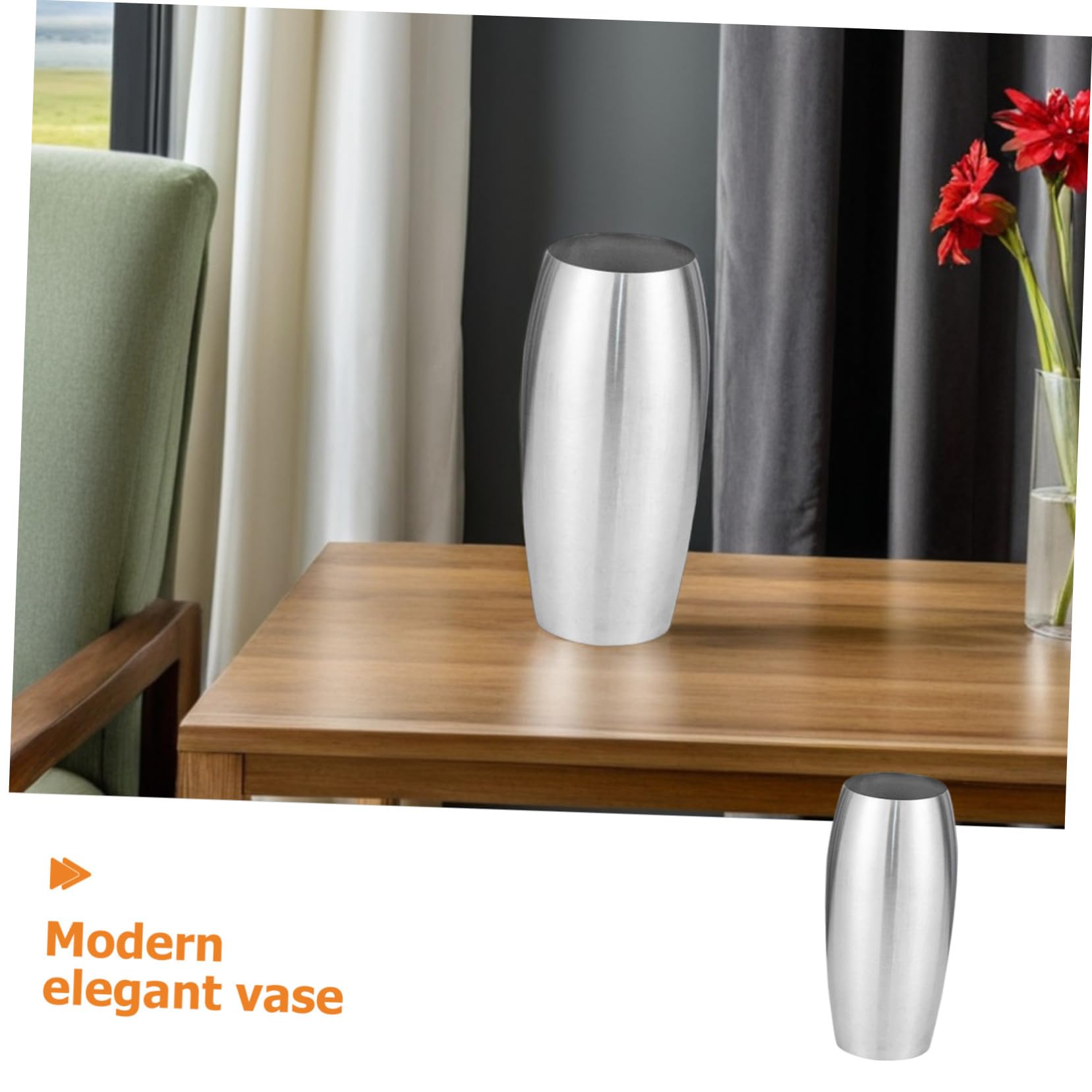 Vaso da Tavolo in Acciaio Inossidabile Moderno per Decorazioni Casa e Matrimoni Portafiori in Metallo per Centrotavola e Allestimenti Floreali per Eventi e Feste Facile da Pulire e
