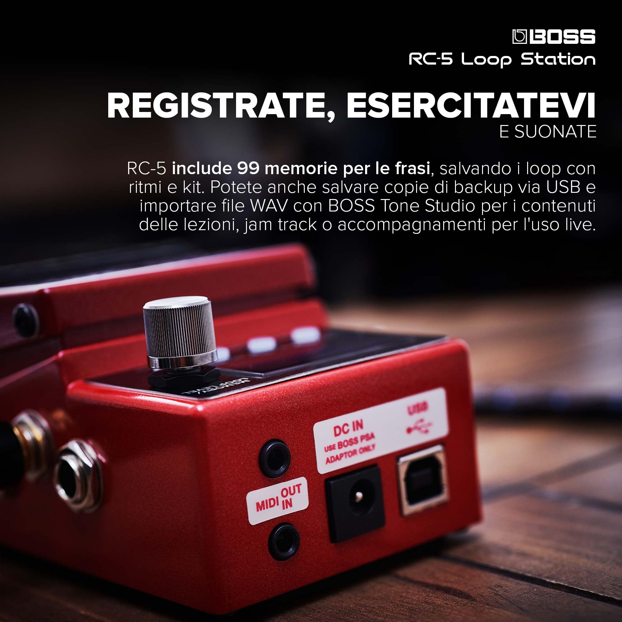 BOSS RC-5 Loop Station | Funzionalità di Looping Avanzate in un
