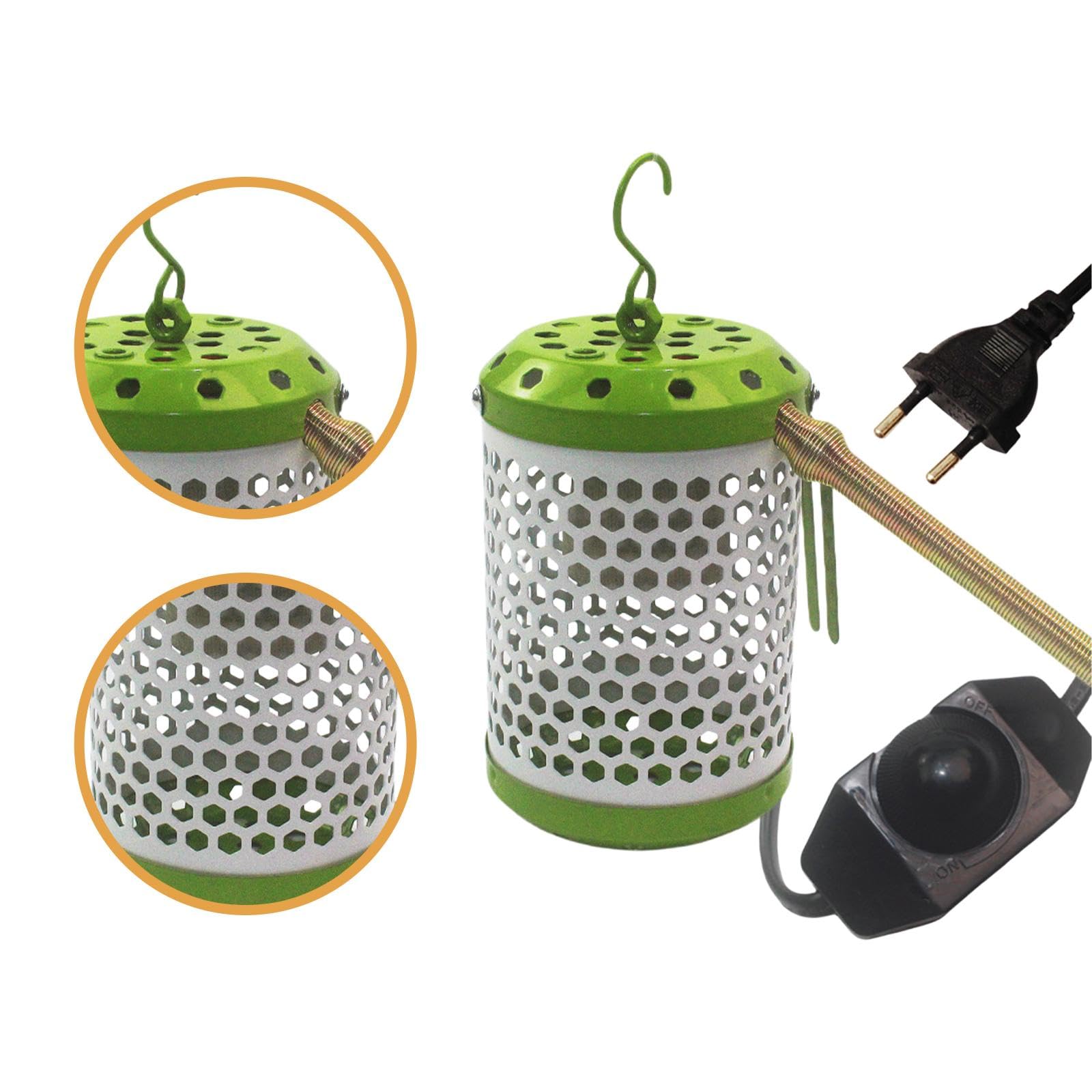 Bird Cage Heizlampe Lampenschirm Wärmeschutz Eisenabdeckung Haustier Wärmeeinrichtung für Vögel Reptilien Winterzeit für Käfige Tierunterkunft