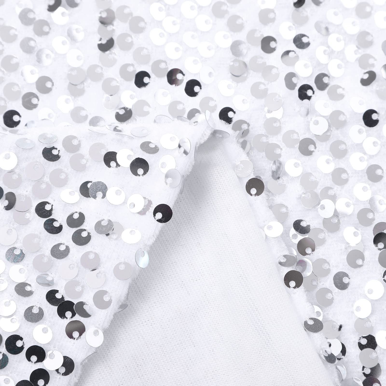 Maglia da donna a vita con paillettes alla moda, con fascia in velluto, a maniche lunghe
