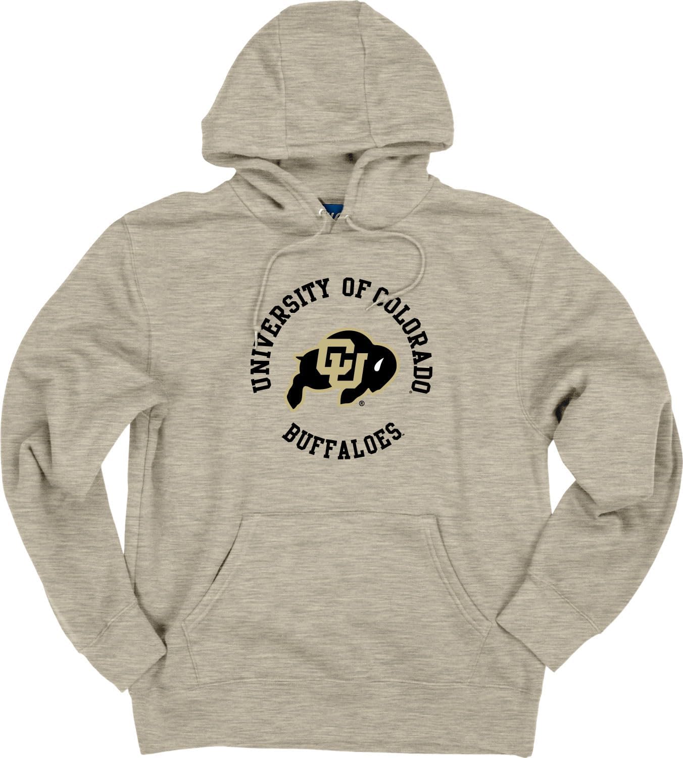 Blue 84 NCAA unisex-adult Ncaa Officially Licensed Hooded Sweatshirt Crest Oatmeal