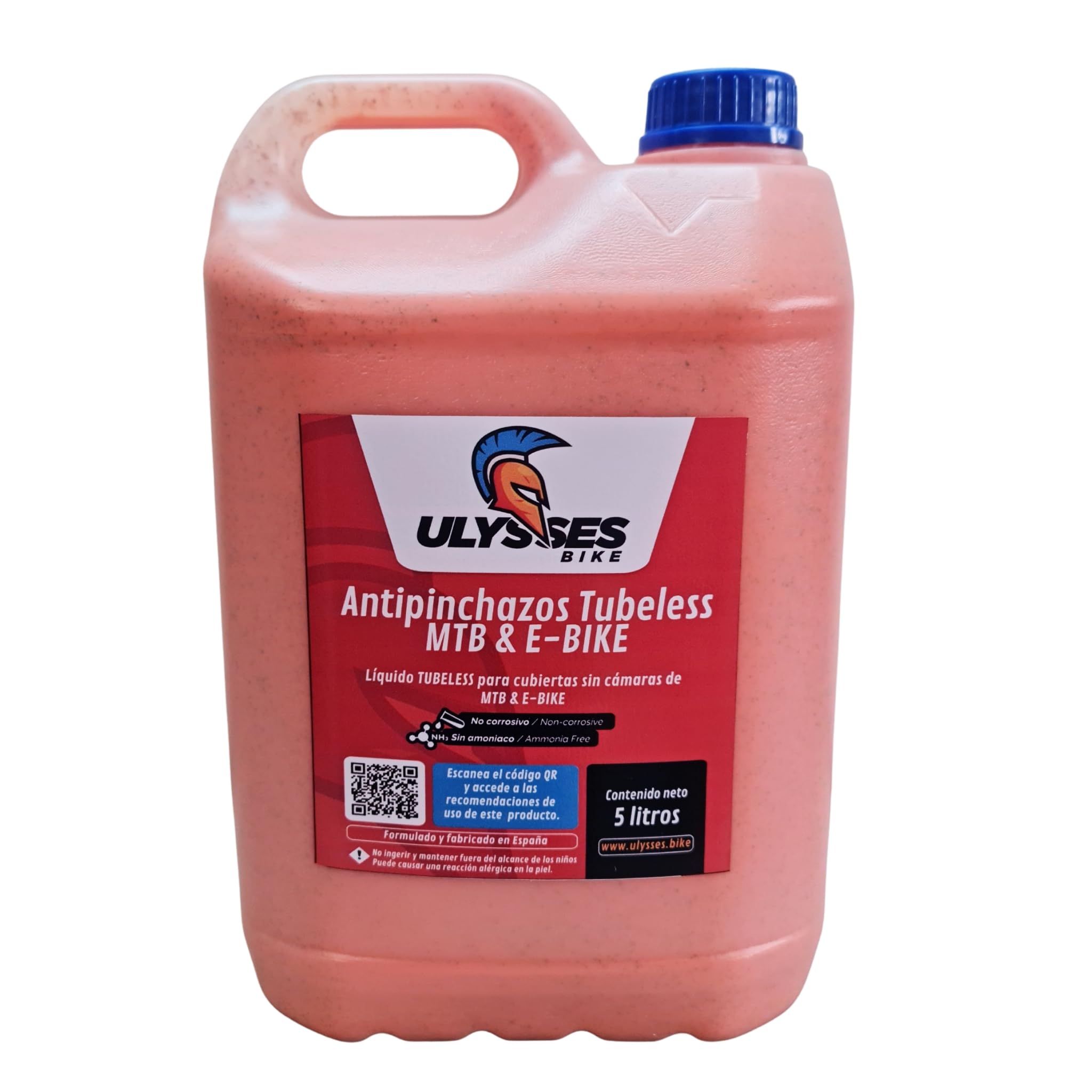 Liquide anti-crevaison sans ammoniaque pour vélo sans ammoniaque, kit de réparation de pneus, gel anti-crevaison pour seringue Tubeless (5 litres)