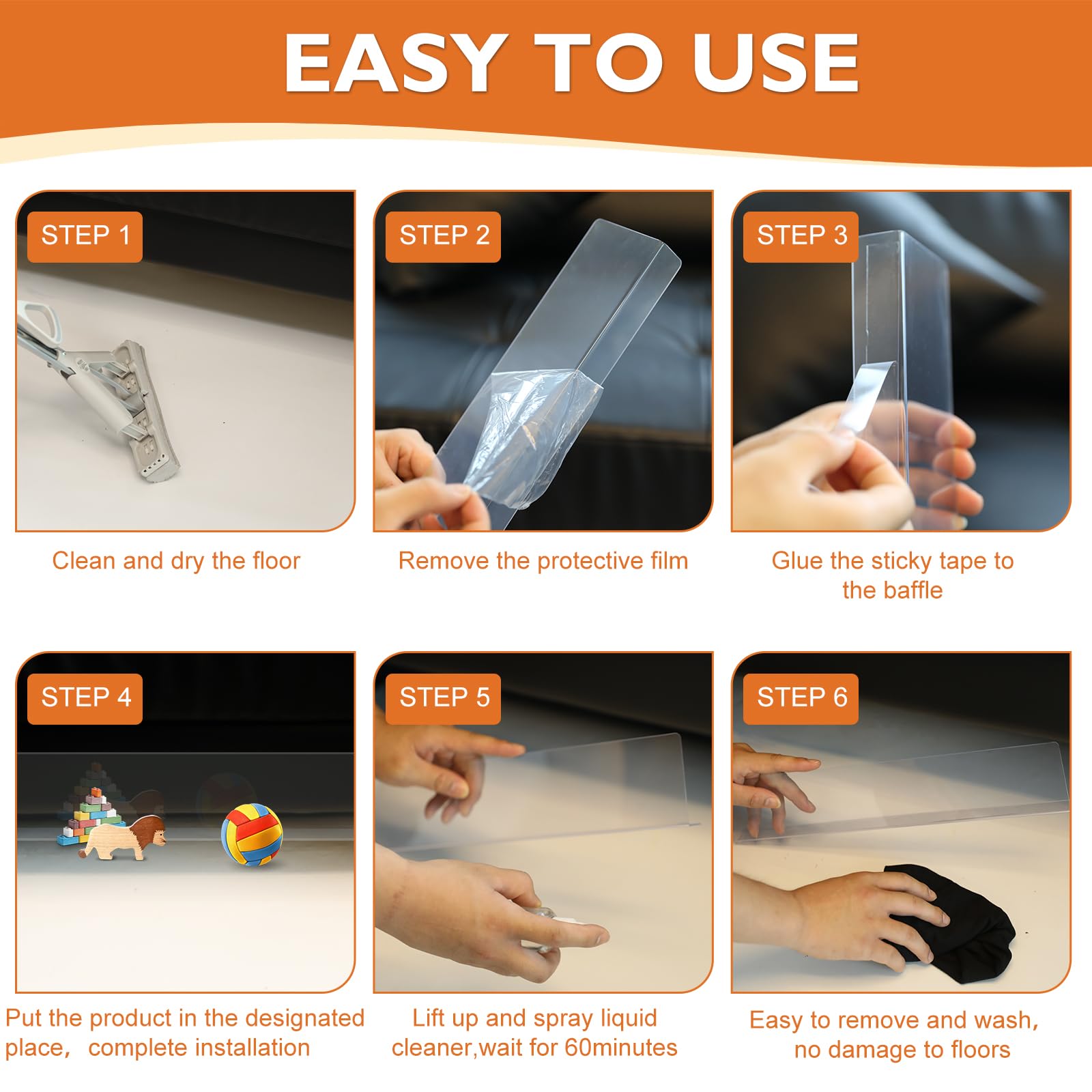 NEOACT 12 Pack Gap Bumper For Under Couch(32 H 16 L)PVC