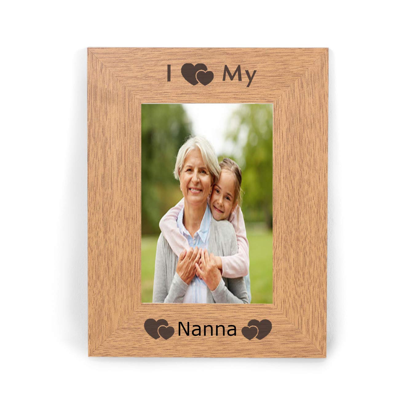 Chris Bag Of Goodies Brown I Love My Nanna 6X4 Photo Picture Keepsake Gift From Grandson Granddaughter For Birthday Present Christmas