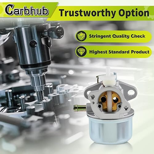 Miniatura 7 de Carbhub Carburador 11A-426A711 para Troy-Bilt 11A-436A711, 11A-426A711, 12AV5560711, 12AE449D011, 12AV566M066, 12A-466N063, 12A-566N063,