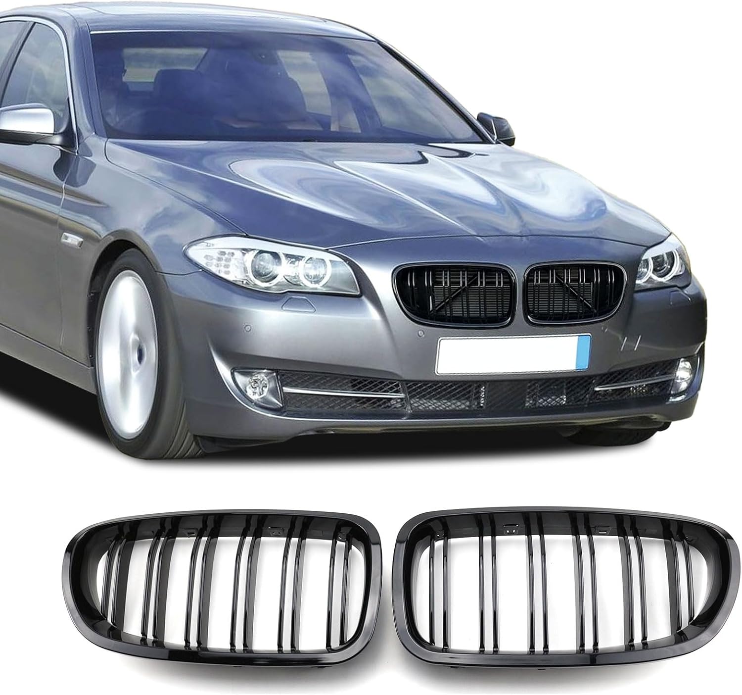 Glossy Black Double Slats