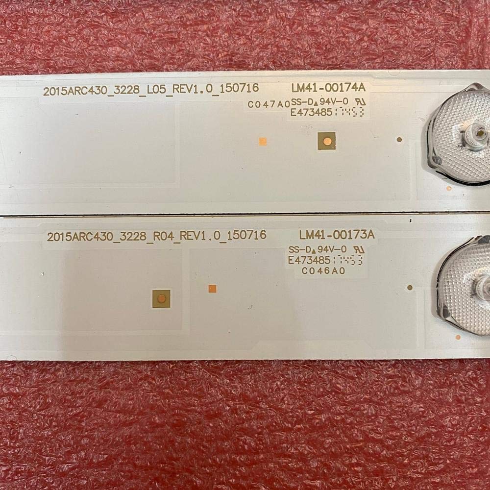 Bande de rétroéclairage LED for Grundig 43VLE6629 43VLE6524 43GFB6625 43VLE6621BP 43VLE5523BG 43VLE6629BR 43VLE6524BL 43GFB6627(10pcs Set for 1 TV)