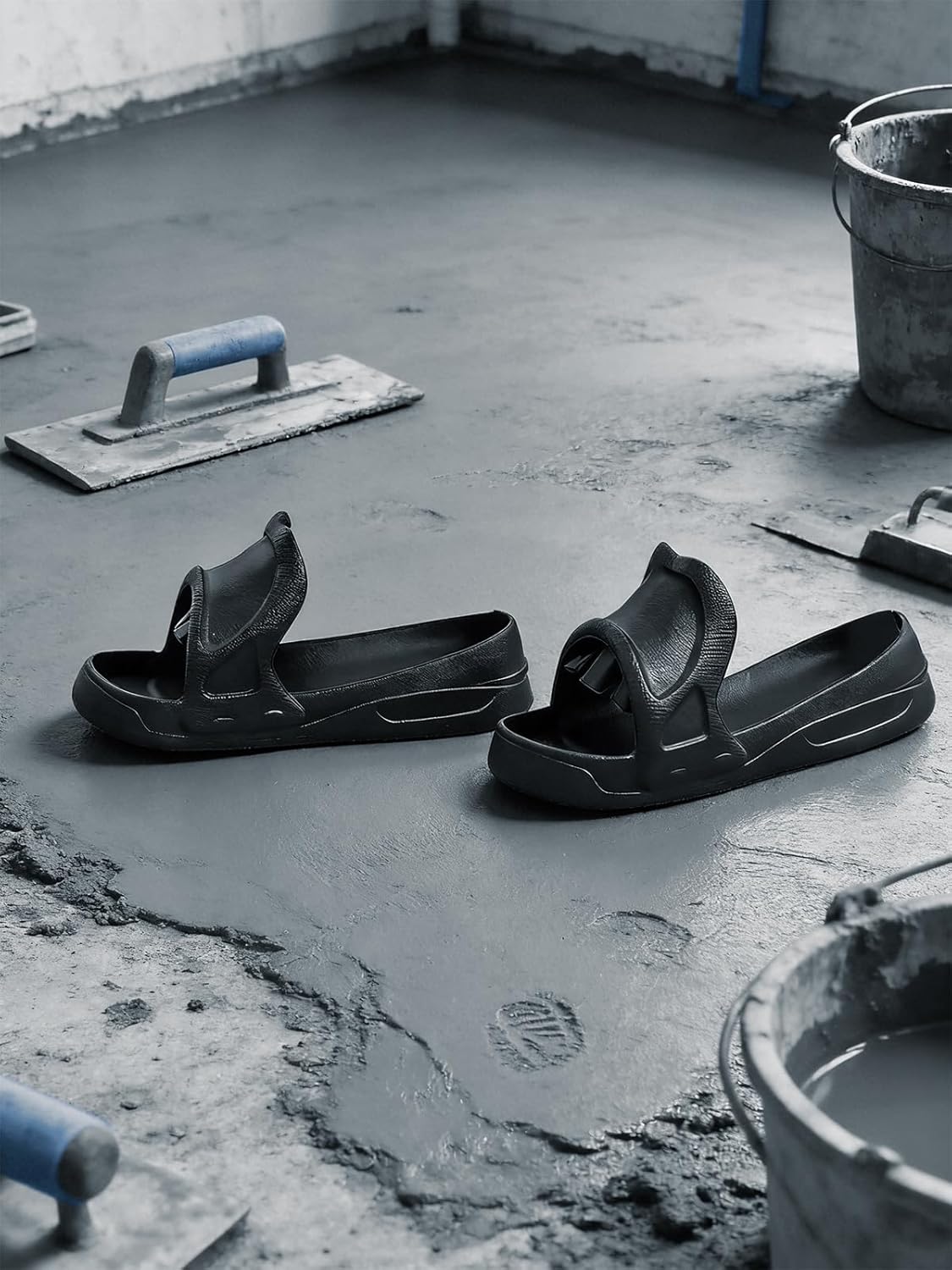 Concrete Finishing Shoes Concrete Tools for Concrete Finishing & Stamping, No Footprints EVA Concrete Shoes, Best Shoe for Standing on Concrete, Professional Concrete Tools Finishing, US 11