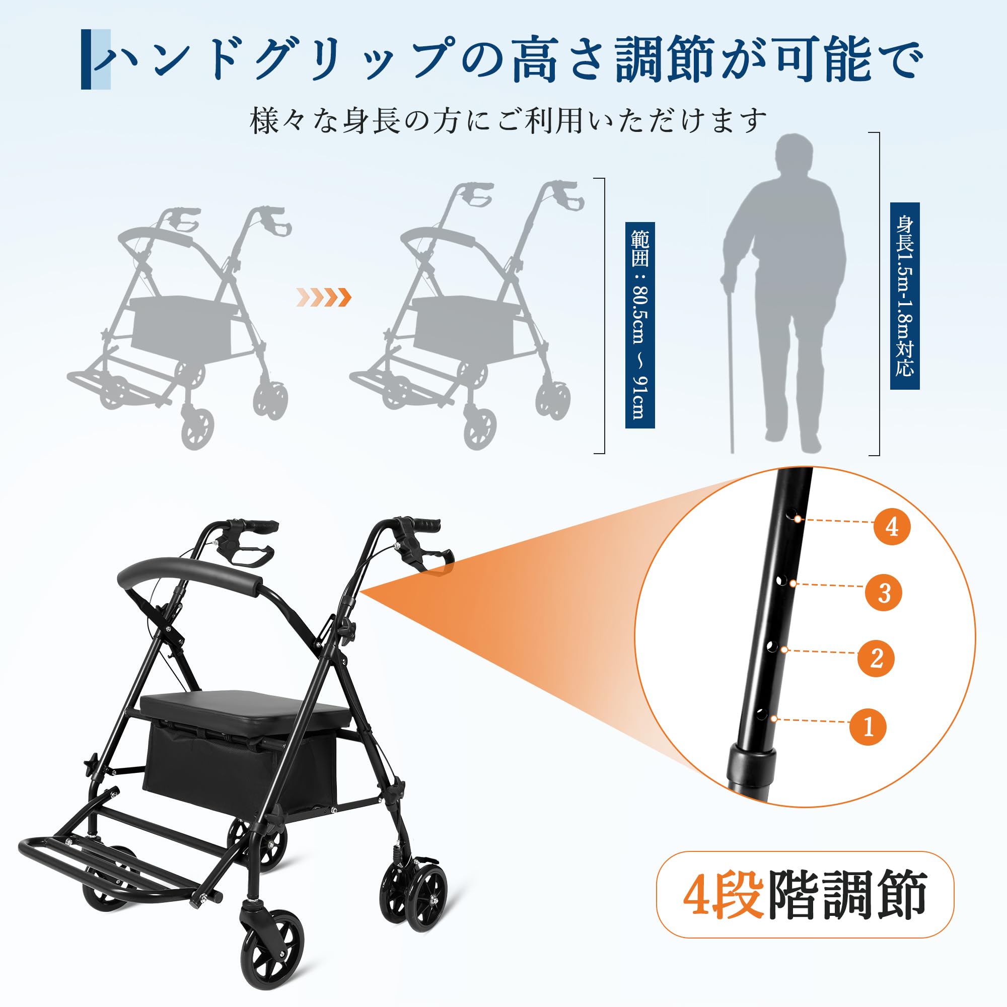 ガービー 歩行器 耐荷重136kg 4段階高さ調節 介護用品 バッグ付き レッド Amazon | ガービー(Garvee) 歩行器 耐荷重136kg 4段階高さ調節能