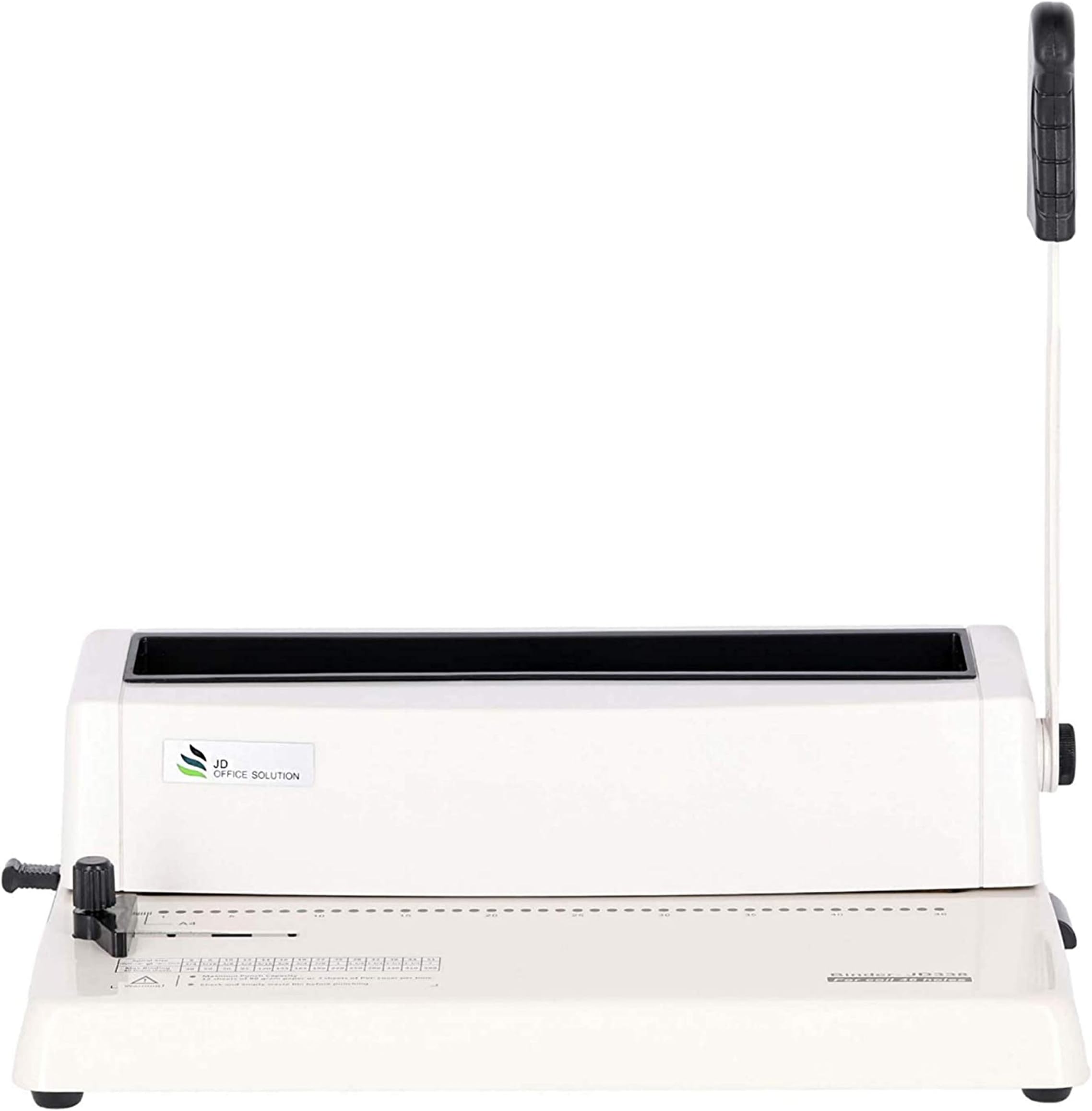 JD9 Professional A4 Spiral Binding Machine 46 Round Holes for Offices and Homes, Punch Capacity 12 Sheets (80 GSM) or 2 Sheets of PVC Cover at a time.