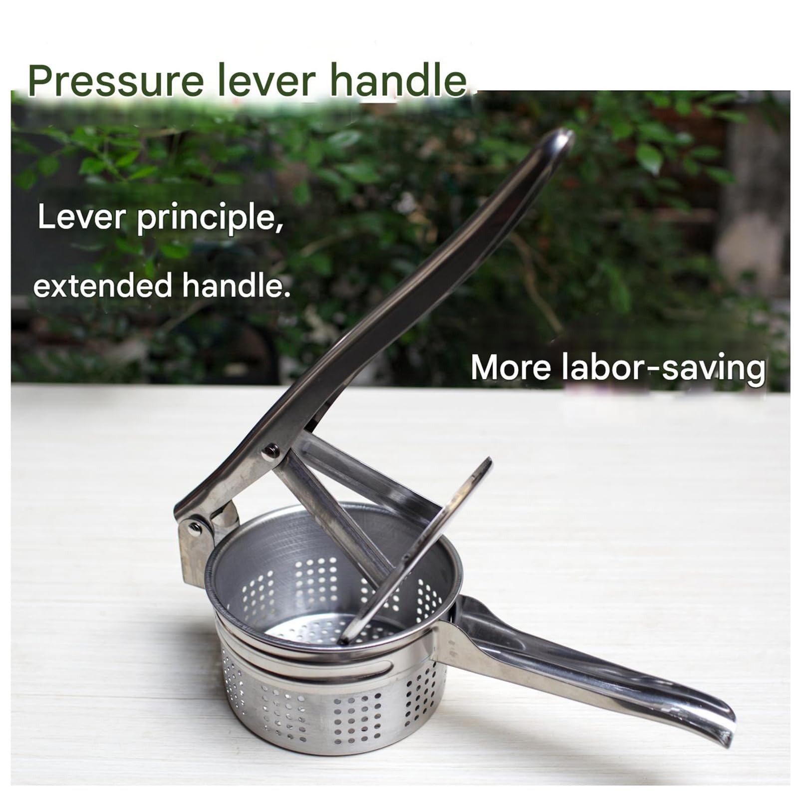 GOURIXIN Estrattore di Miele Manuale, pressa per Miele in Acciaio Inossidabile, spremitore per Cera d'api con Principio a Leva, spremitore per Succo di Frutta, Strumento per Apicoltura