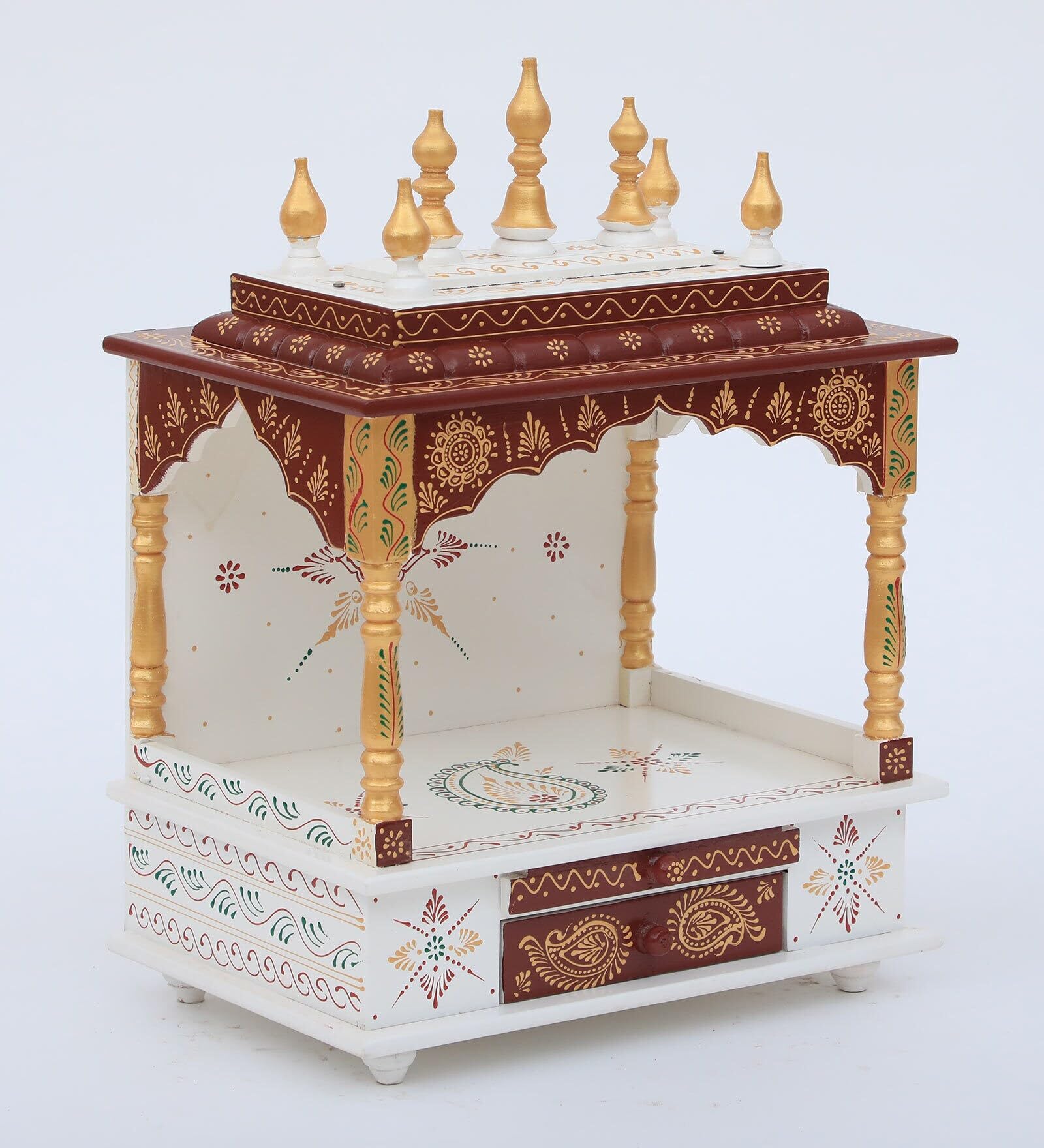Kamdhenu art and craft Wooden Temple/Home Temple/Pooja Mandir/Pooja Mandap/Temple for Home (Copy60 Cm)