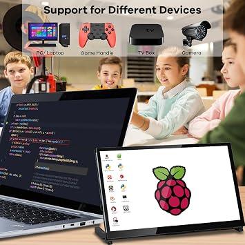lafvin 10.1 inch ips lcd touch screen display panel 1024 x 600 capacitive screen hdmi monitor for raspberry pi jetson nano bb black windows 10 8 7