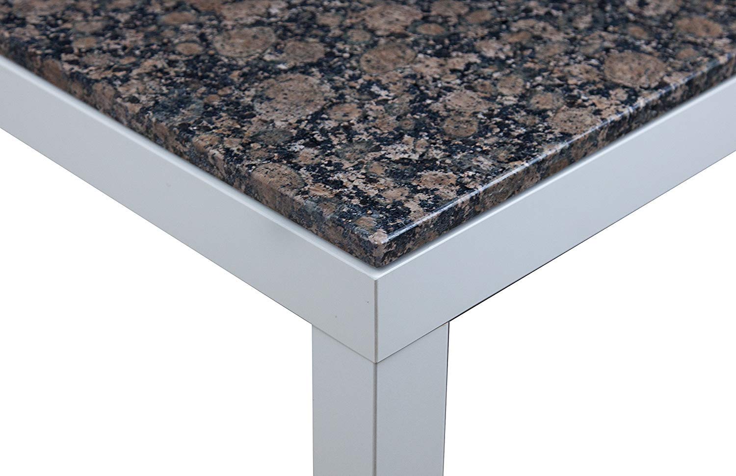 Grande piano di lavoro da cucina, 80 cm x 80 cm, piano in granito lucido, pezzo unico fatto a mano, 40 kg (rosa)