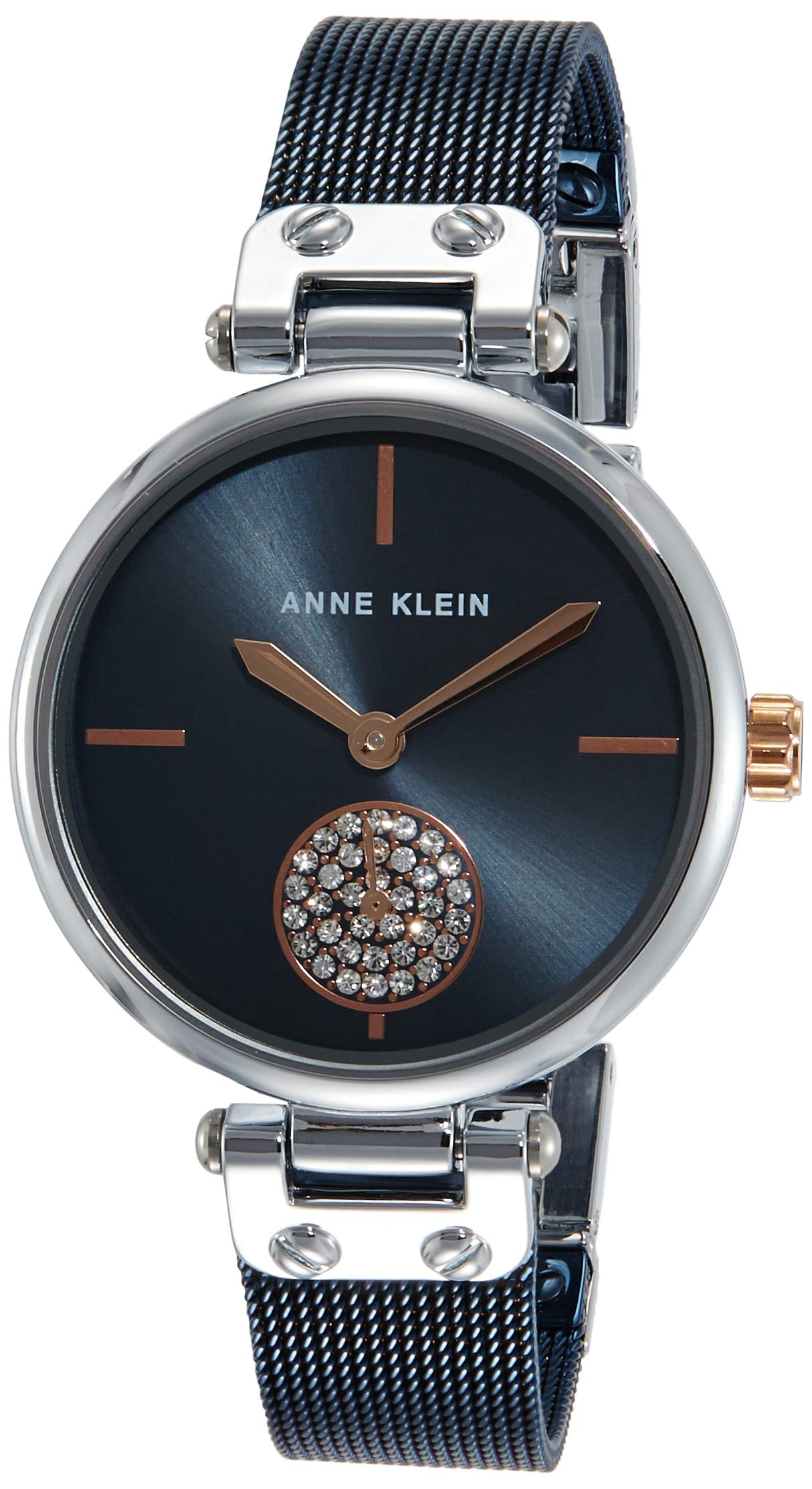 Anne Klein Quartz Analog Blue Dial Stainless Steel Strap Watch for Women-NEAK3001BLRT (B07LBVVWK8) Amazon Price History, Amazon Price Tracker