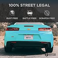 Vista 6 de Rightcar Solutions Marco de matrícula de silicona El marco original de matrícula de automóvil de silicona de grado premium A prueba de óxido, a