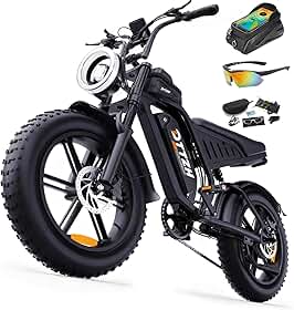 DTTZH F6/F6S/F6PRO Electric Bike for Adults with NFC &amp; Password Unlock, 4000/2000/1500W, 50/40/33MPH, 60V 30Ah, 48V 15/25Ah E-Bike, 100-60 Miles Electric Motorcycle, 20" Fat Tire Electric Dirt Bike