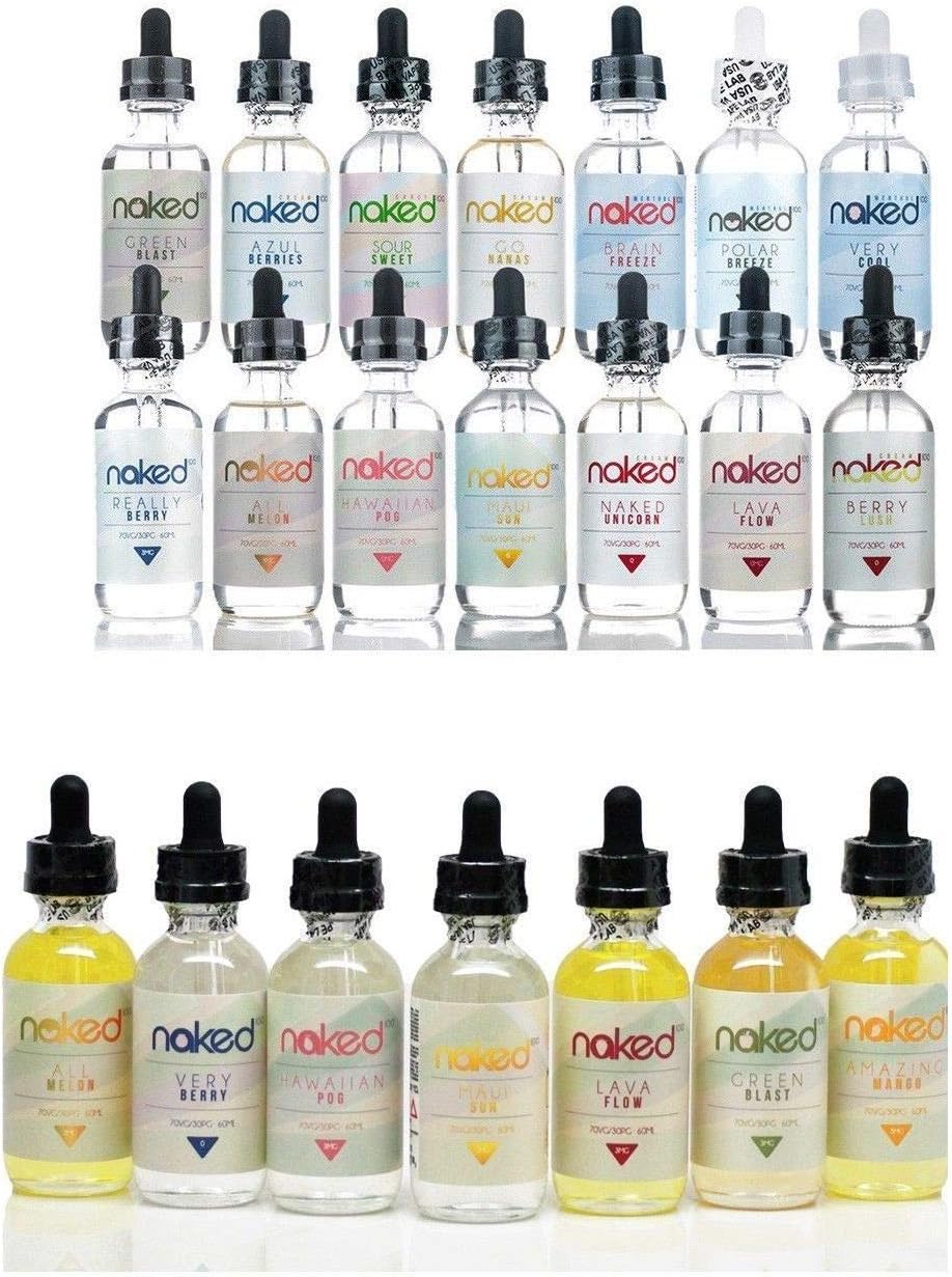 Naked 100 Premium 60ML Shortfill USA Made E-Juice All Flavours No Nicotine (Straw Lime)