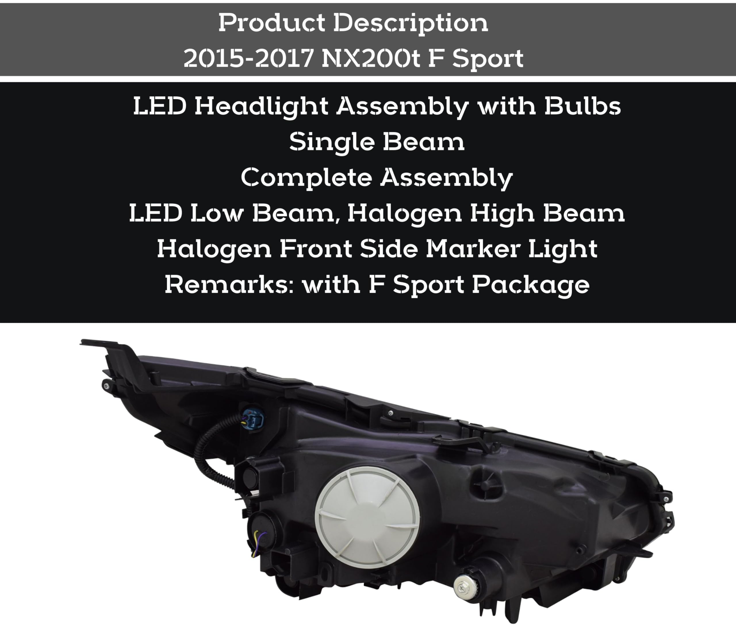 Amazon.com: Replacement For Lexus 2015 2016 2017 NX200t F Sport