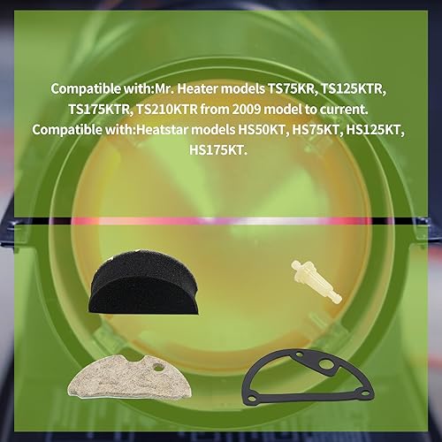 Miniatura 6 de Huarntwo Kit de filtro de aire F221887 para modelos Heat Star Mr Heater 2009 a HS50KT TS125KR MH175KTR PA210KTR y más