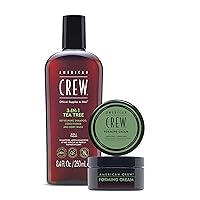 AMERICAN CREW - Set Duo con shampoo 3 in 1, balsamo e body wash (250 ml)