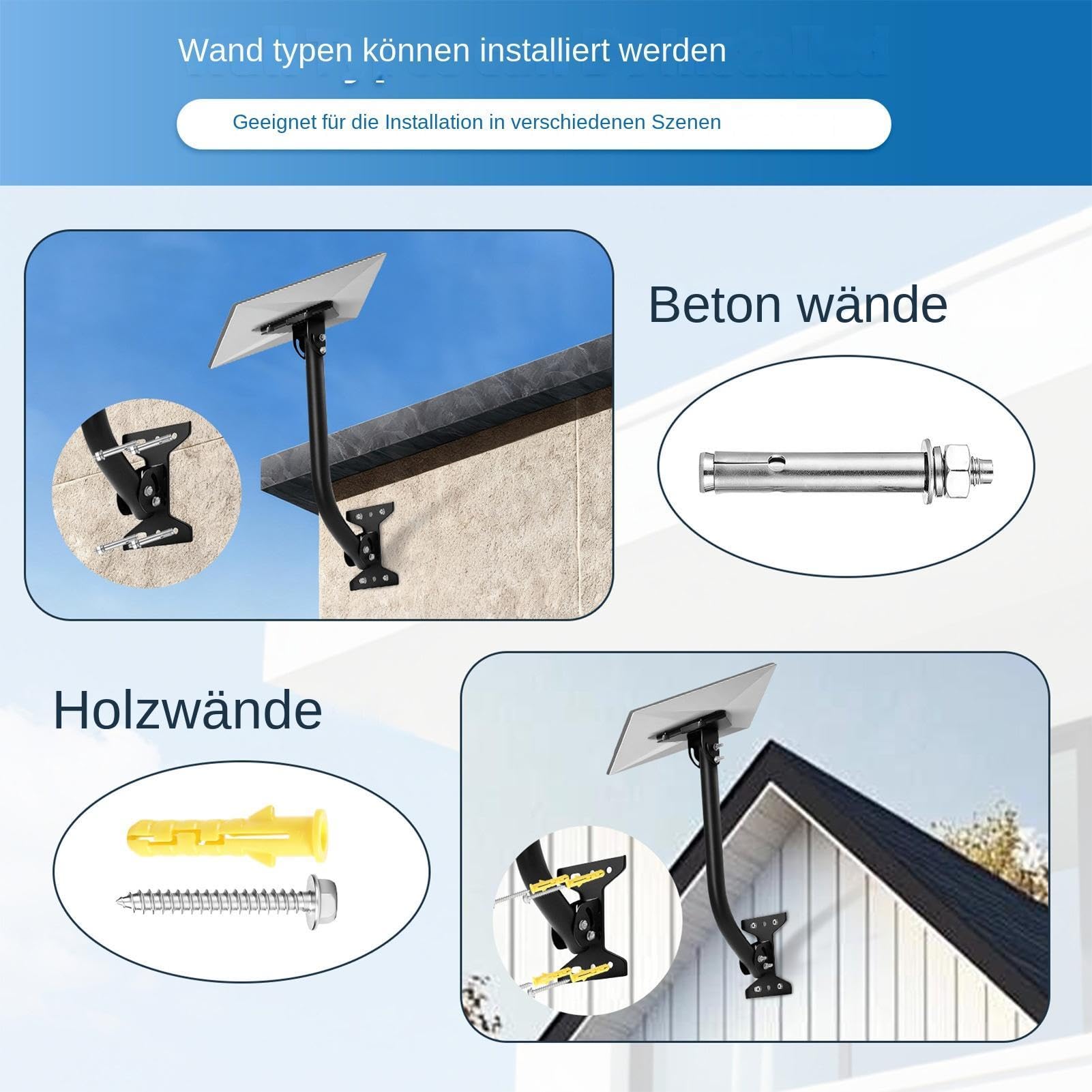 Support D'Antenne Bras Orientable Pour Parabole Internet