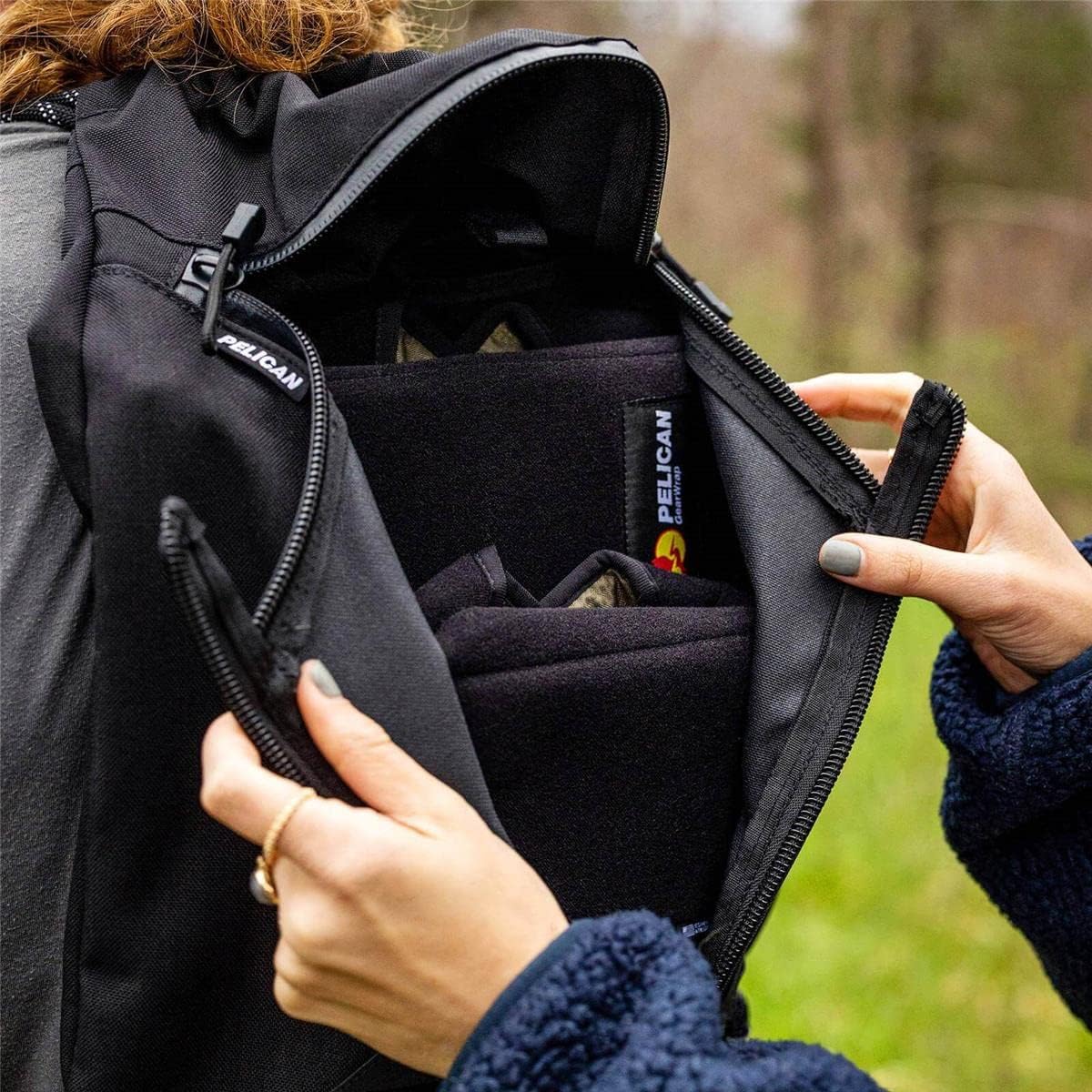 Pelican Outdoor - Field Pack - Rugged Water-Resistant Backpack- Stealth Black
