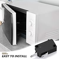 Vista 4 de 4 interruptores de puerta de horno de microondas KW3AT-16 piezas de repuesto compatibles con SZM-V16-FD-63 SZM-V16-FA-63 3B73362F PS3522738 16 A