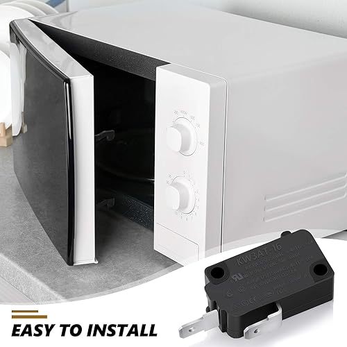 Miniatura 4 de 4 interruptores de puerta de horno de microondas KW3AT-16 piezas de repuesto compatibles con SZM-V16-FD-63 SZM-V16-FA-63 3B73362F PS3522738 16 A y