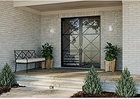 Vista 2 de Progress Lighting Valera LED Collection - Farol acrílico blanco mate, 1 luz, moderno, para exteriores, pequeña pared, luz de níquel cepillado